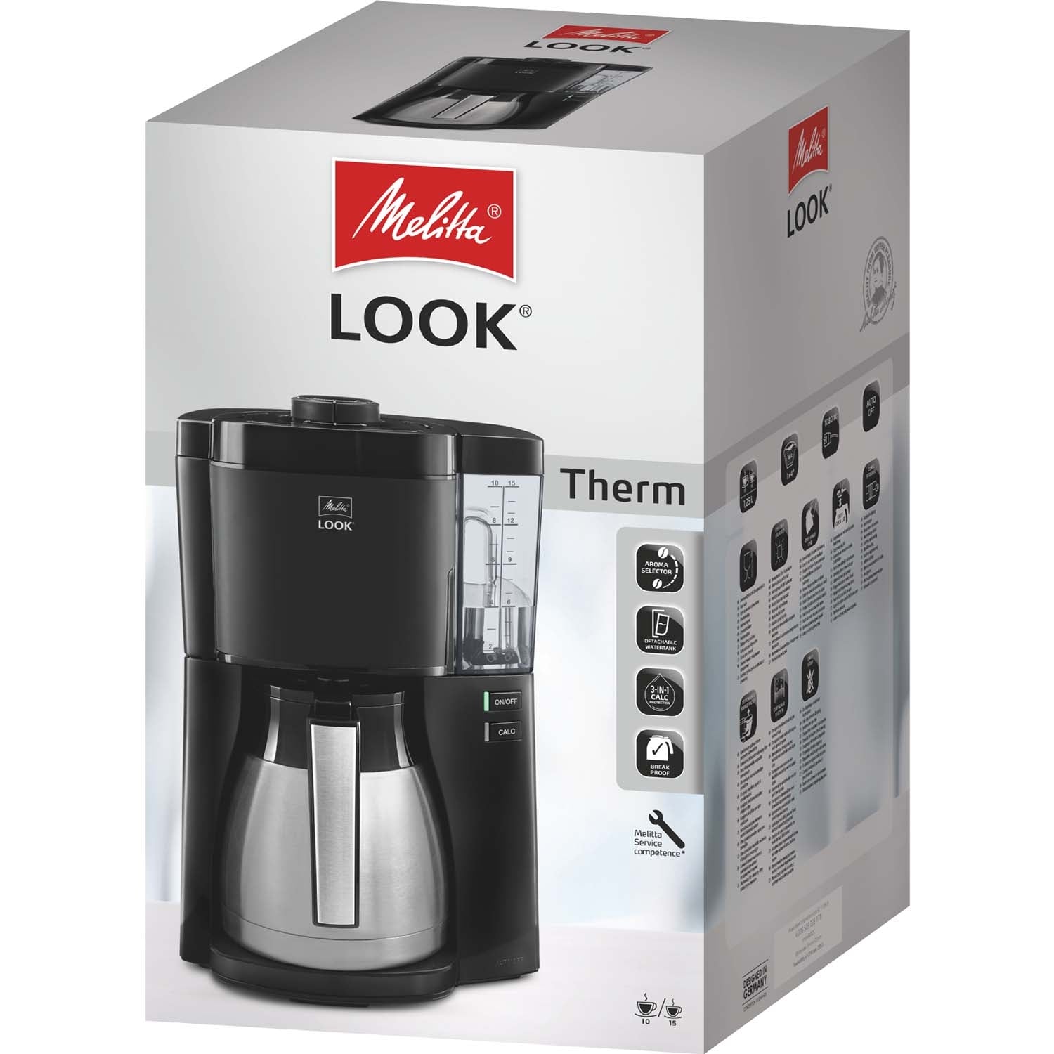 Coffee Maker, Black, 1.25L, Aroma Selector