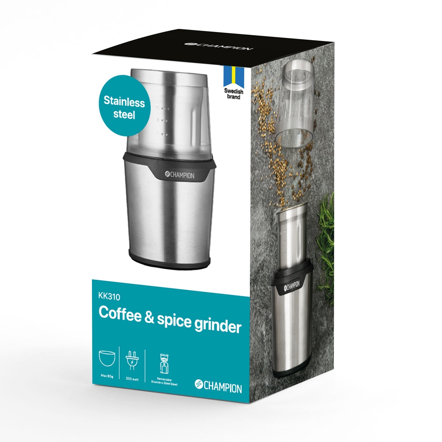 Coffee/Spice Grinder 80g 200W KK310 Stainless