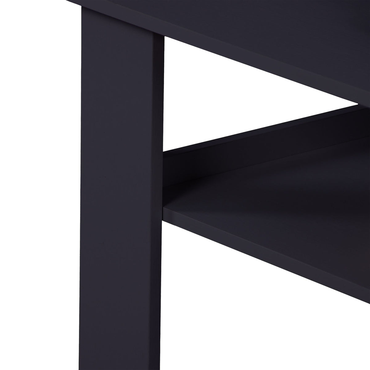 Coffee Table with Lower Shelf – Modern Design, Easy Clean