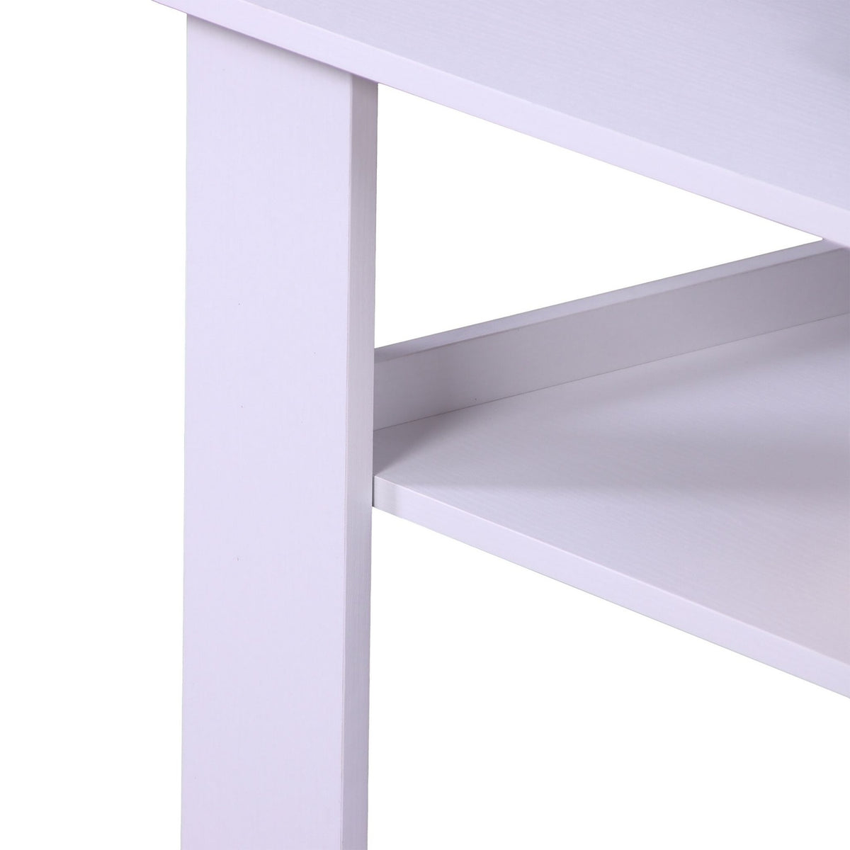 Coffee Table with Lower Shelf – Modern Design, Easy Clean