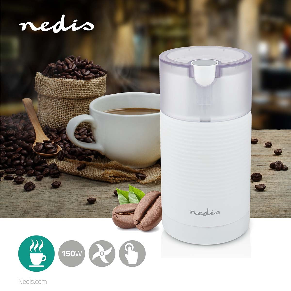 Coffee grinder | 70 g | 150 W | White