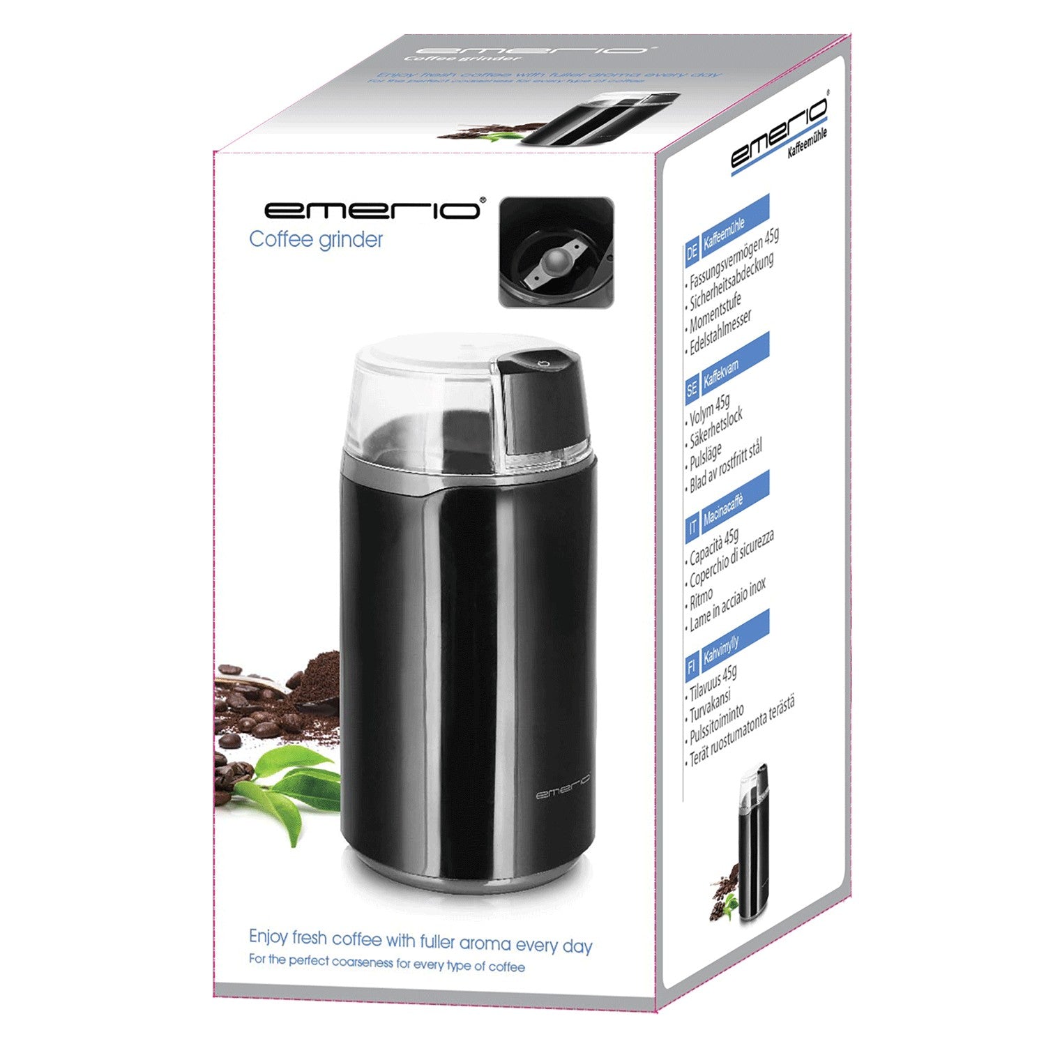 Coffee grinder CG-110972 45g Capacity X-free Knife