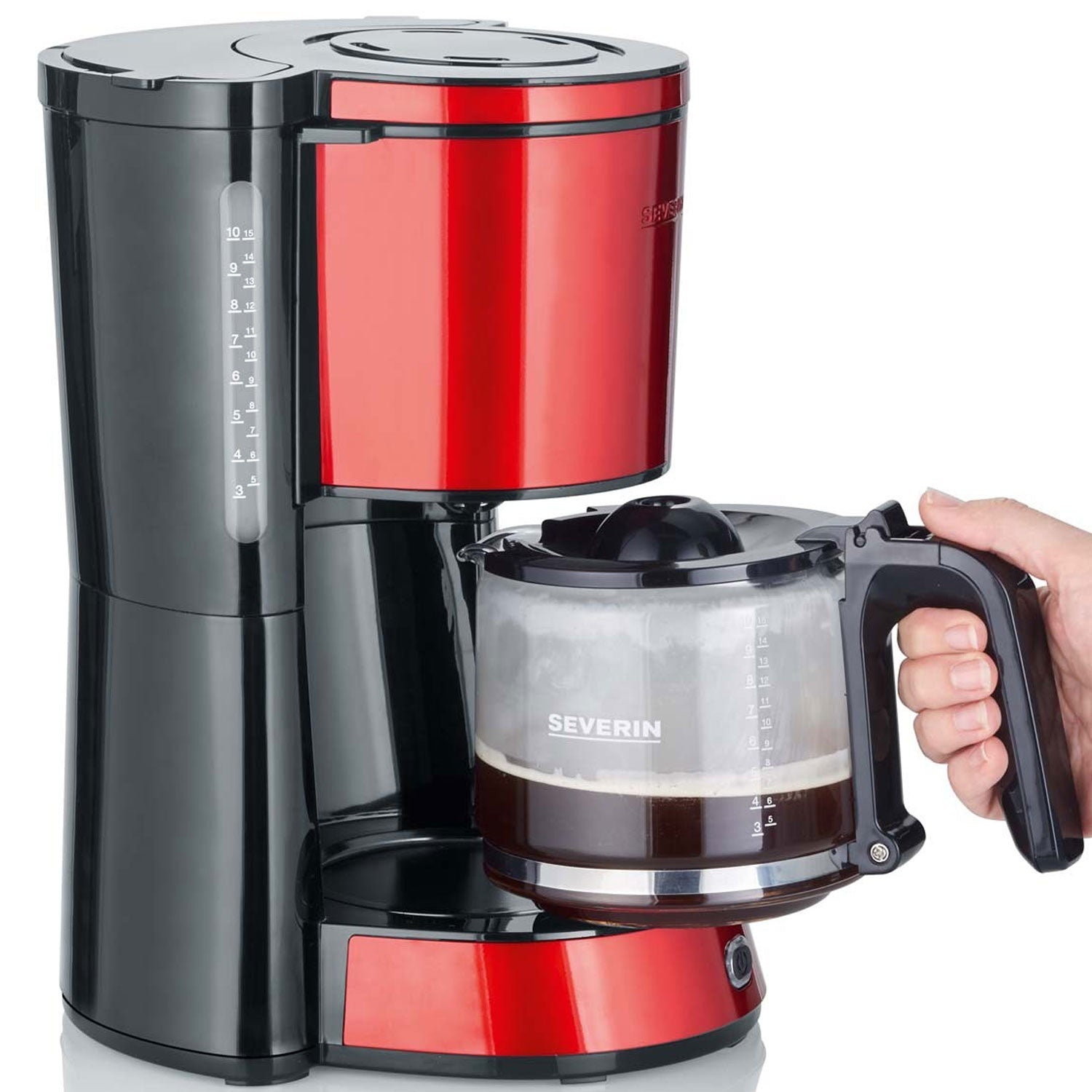 Coffee maker 10 cups 1000W Chilli red KA4817