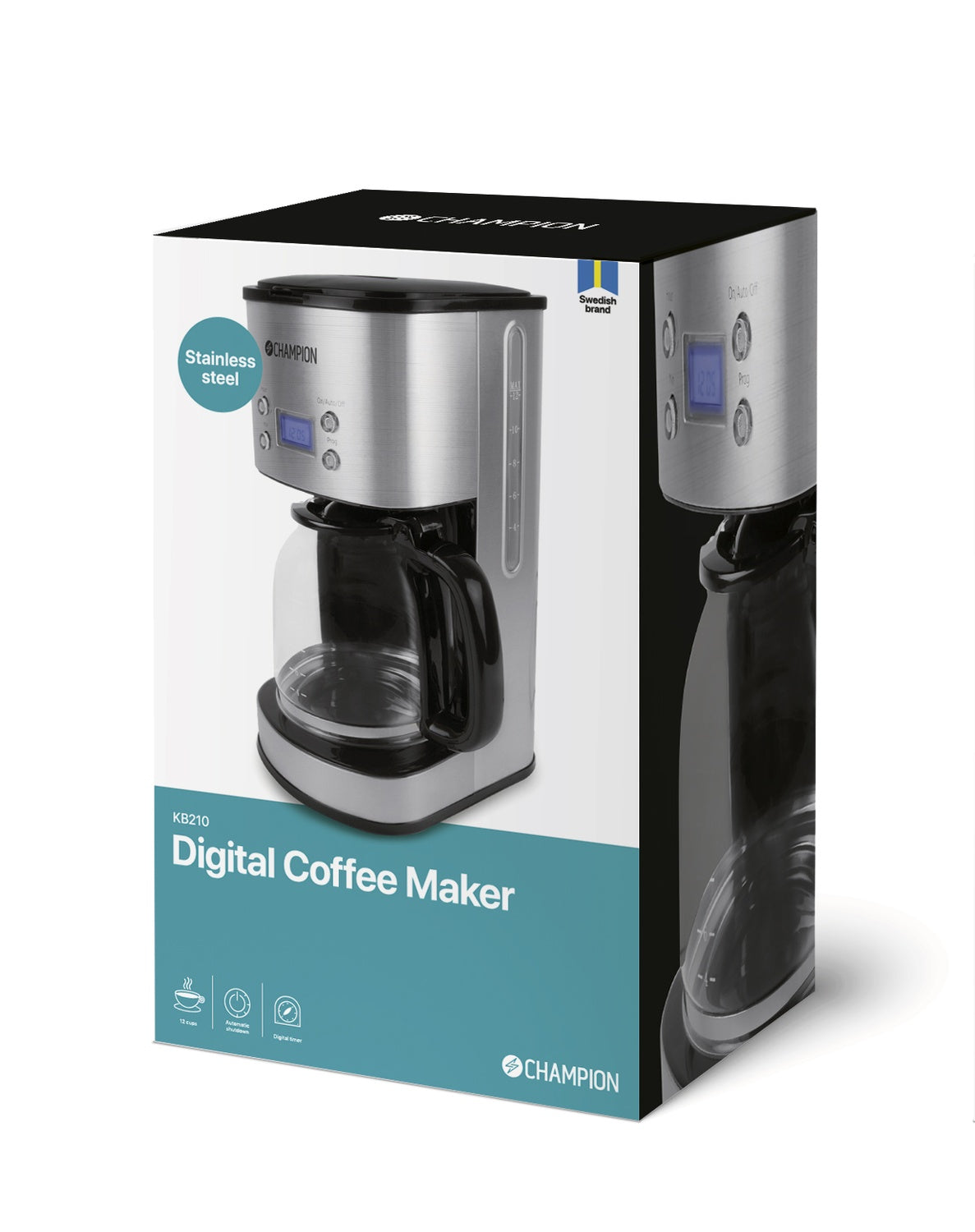 Coffee maker Digital 12-cup/1.5L KB210 Stainless