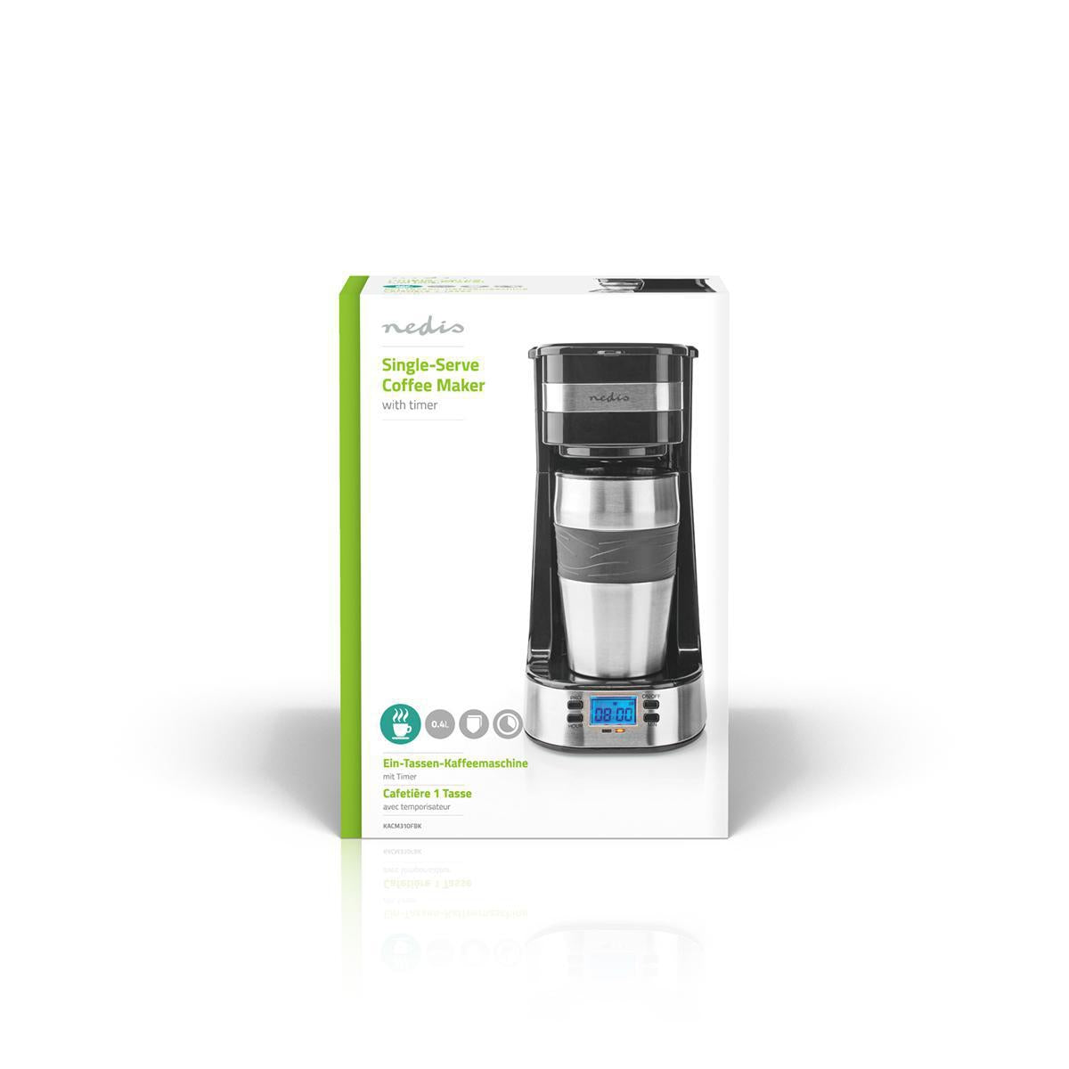Coffee maker | Filter coffee | 0.4 l | 1 Copper | Turn on the timer | Silver / Black
