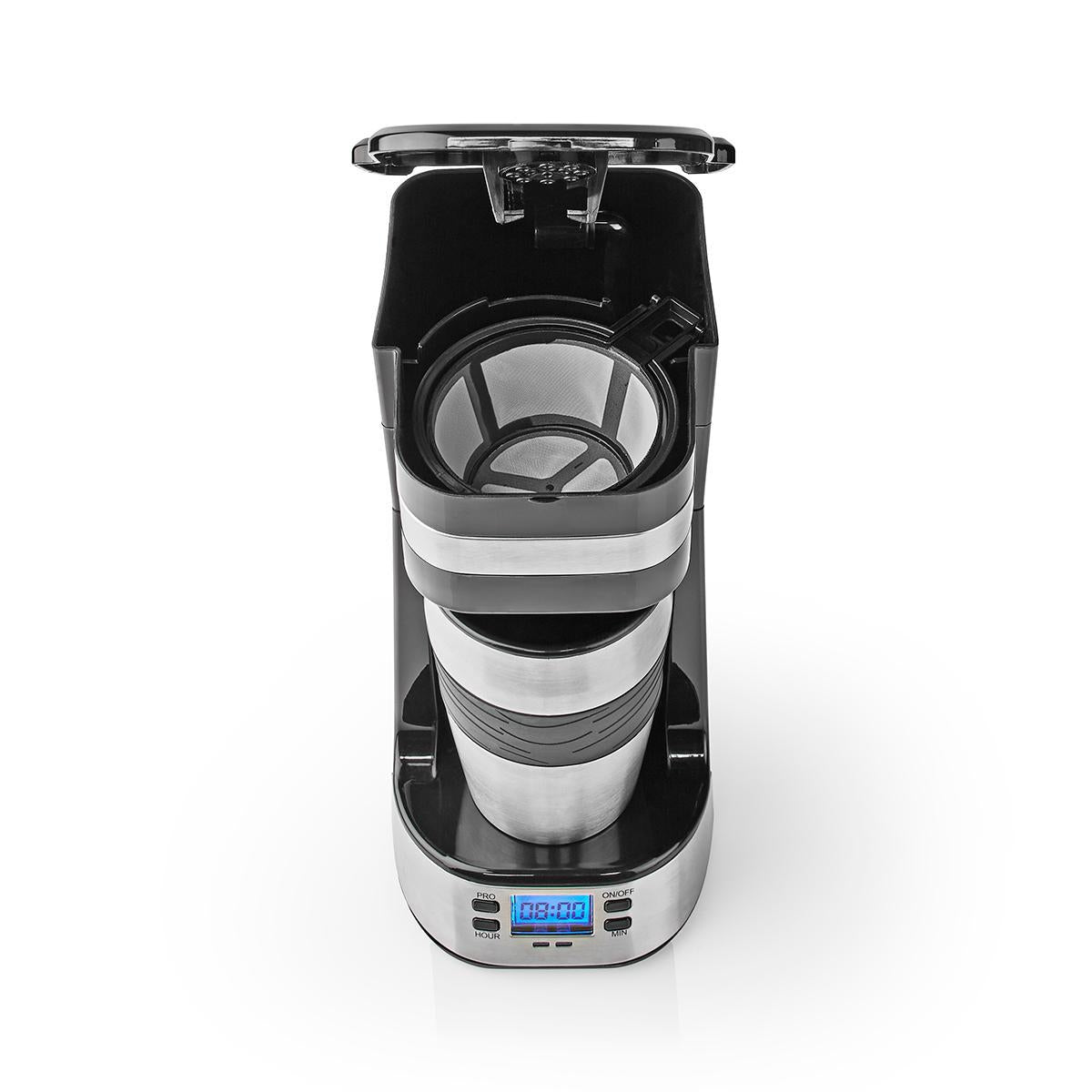 Coffee maker | Filter coffee | 0.4 l | 1 Copper | Turn on the timer | Silver / Black