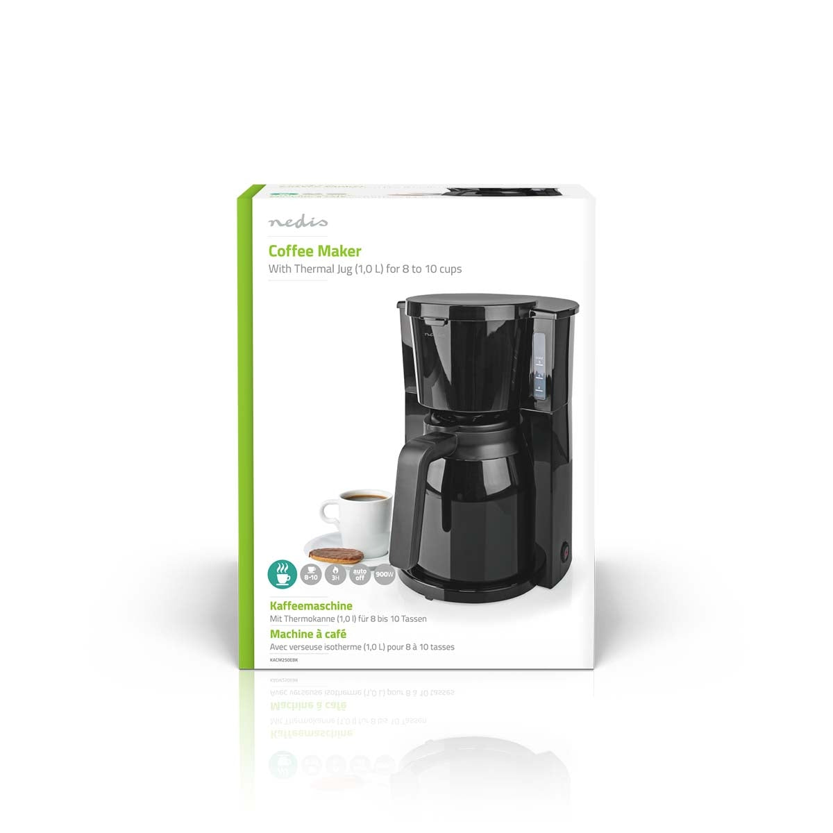 Coffee maker | Filter coffee | 1.0 l | 8 Cups | Black