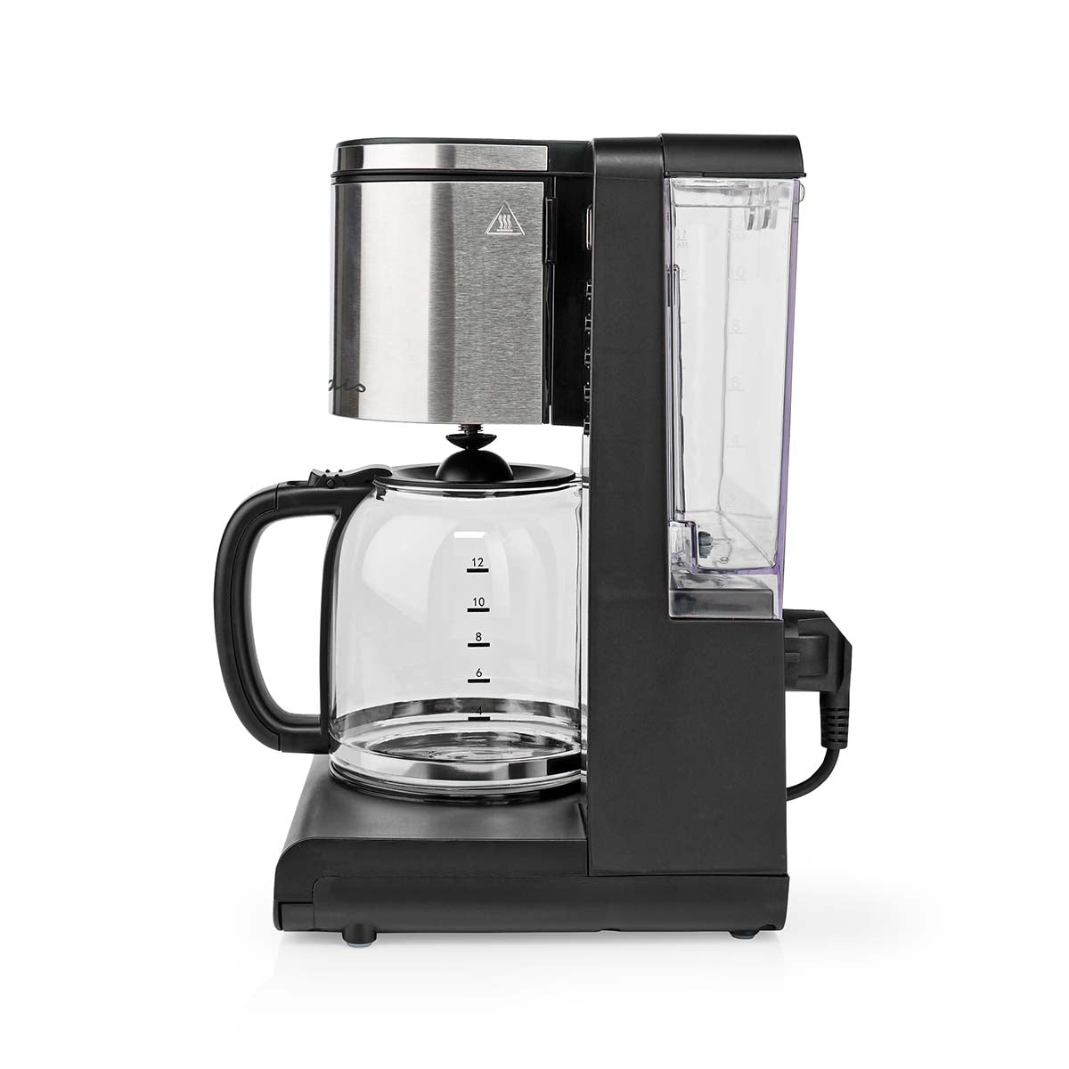 Coffee maker | Filter coffee | 1.5 l | 12 Cups | Keep warm function | Turn on the timer | LCD Screen | Clock function | Aluminum / Black