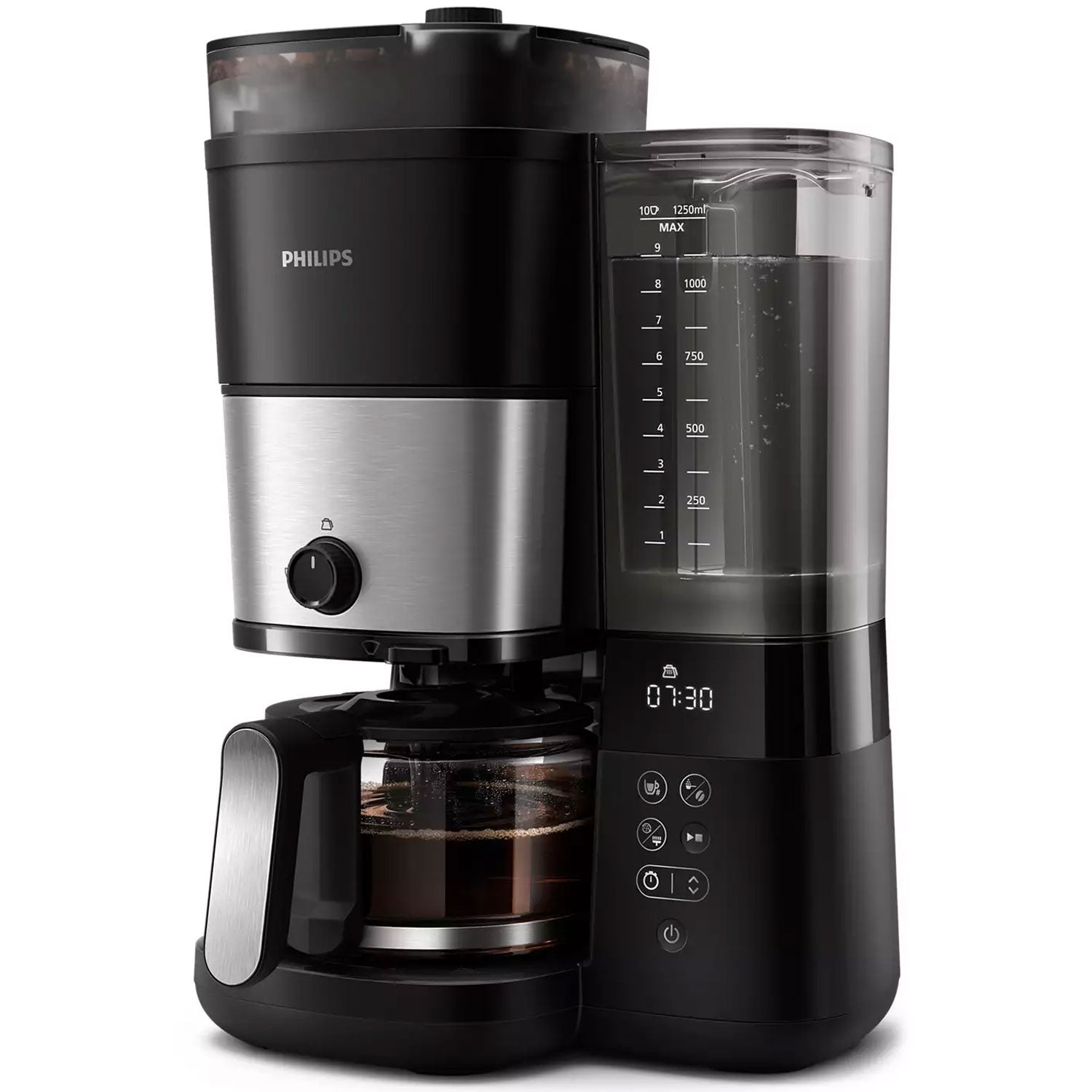 Coffee maker with grinder All-in-1 Brew HD7888/01