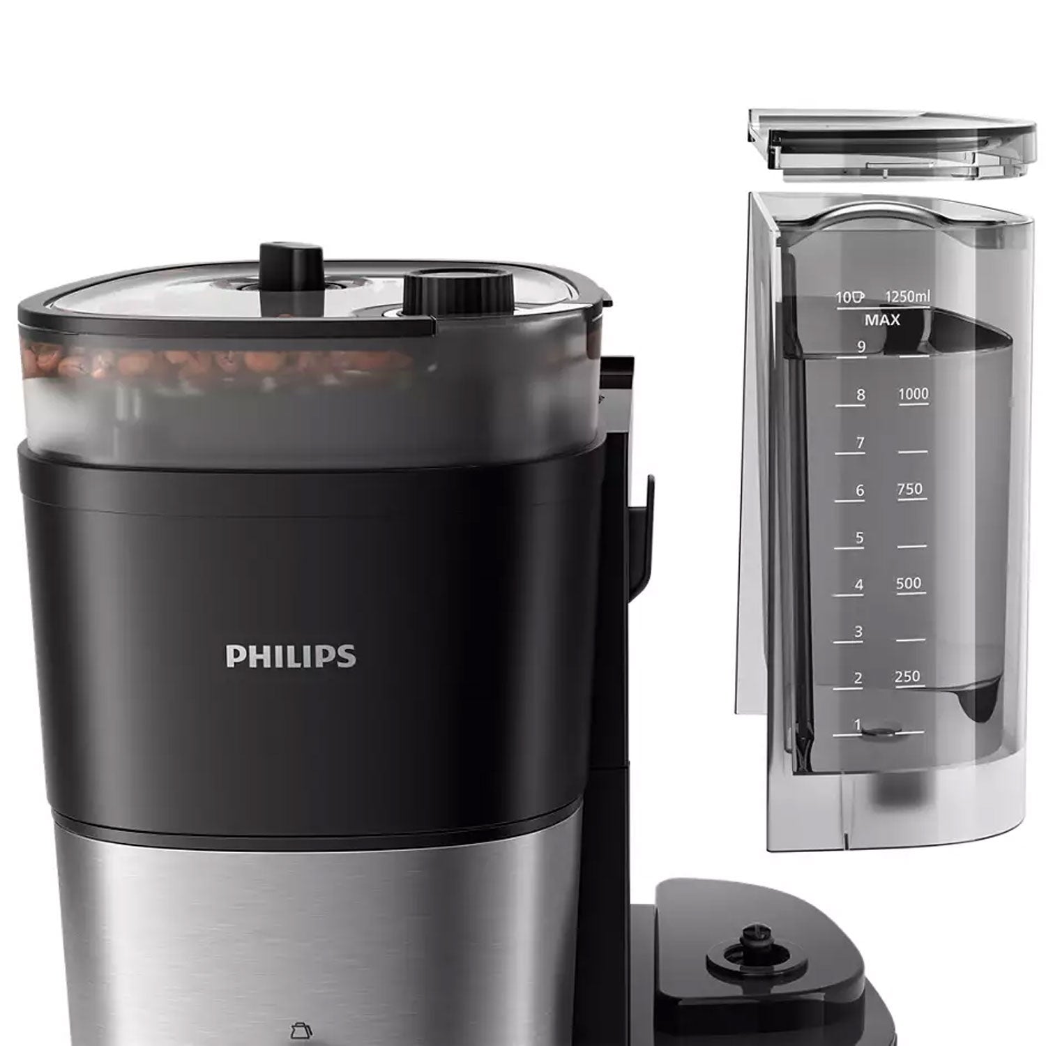 Coffee maker with grinder All-in-1 Brew HD7888/01