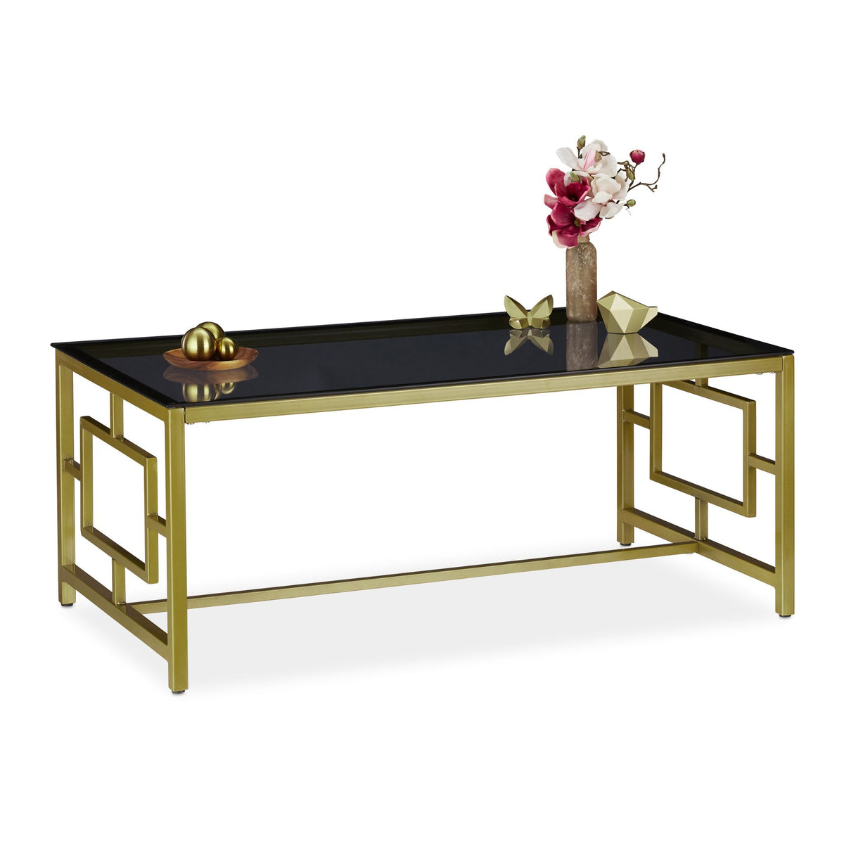 Coffee table in black and gold