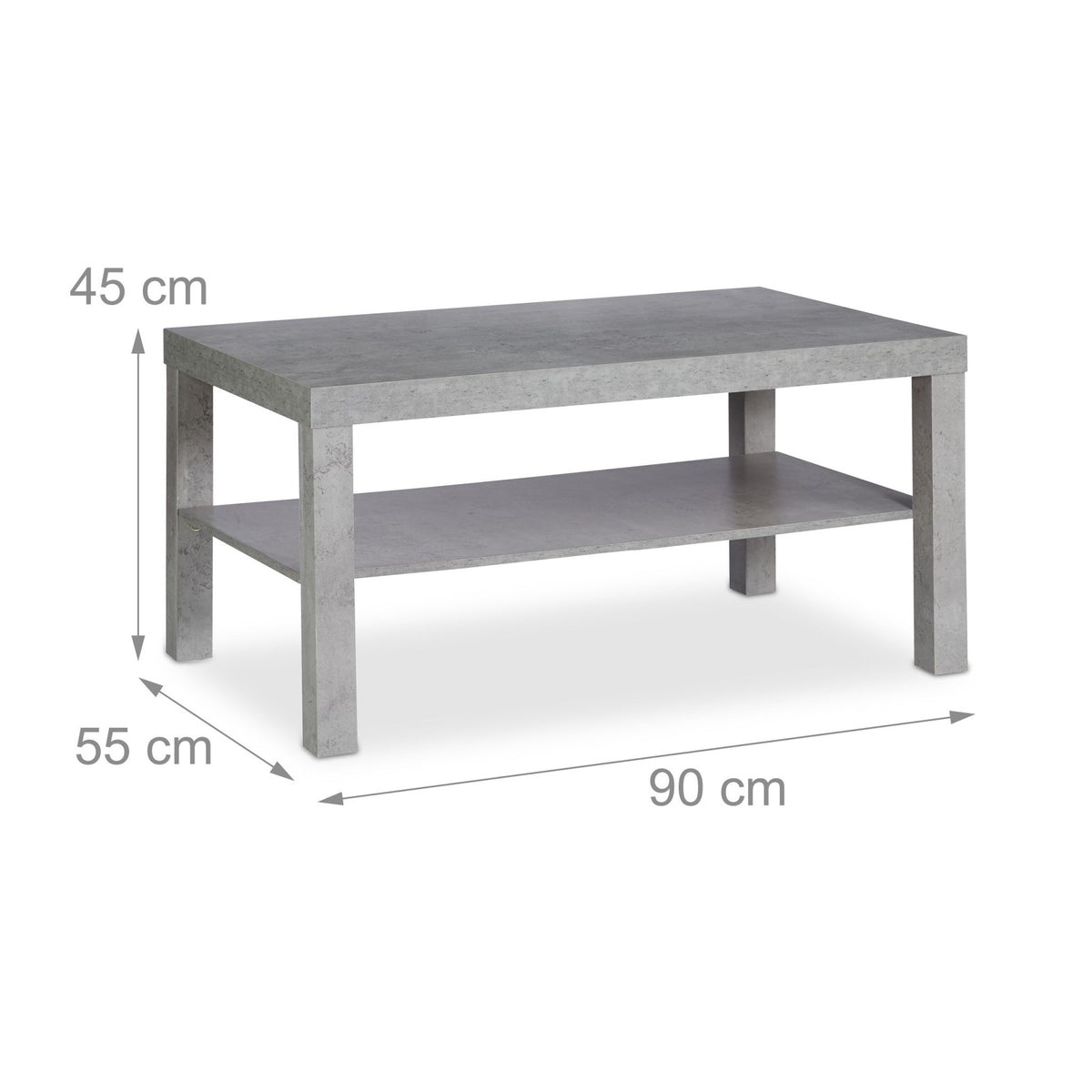 Coffee table in concrete look