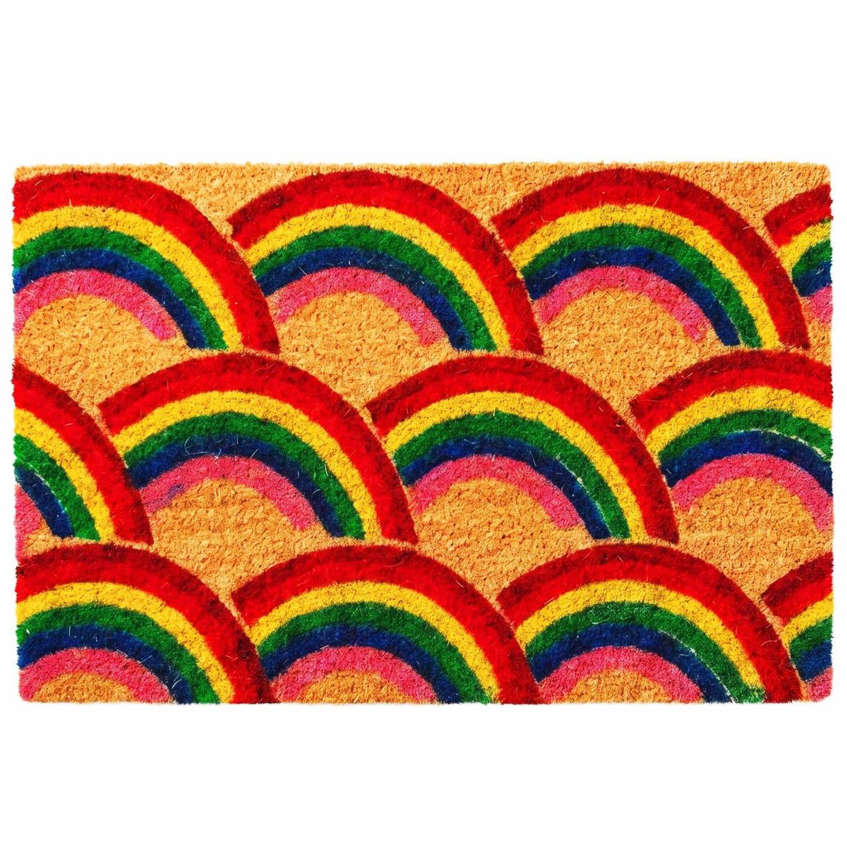 Coir Doormat, 60x40 cm – Decorative, Non-Slip, Durable
