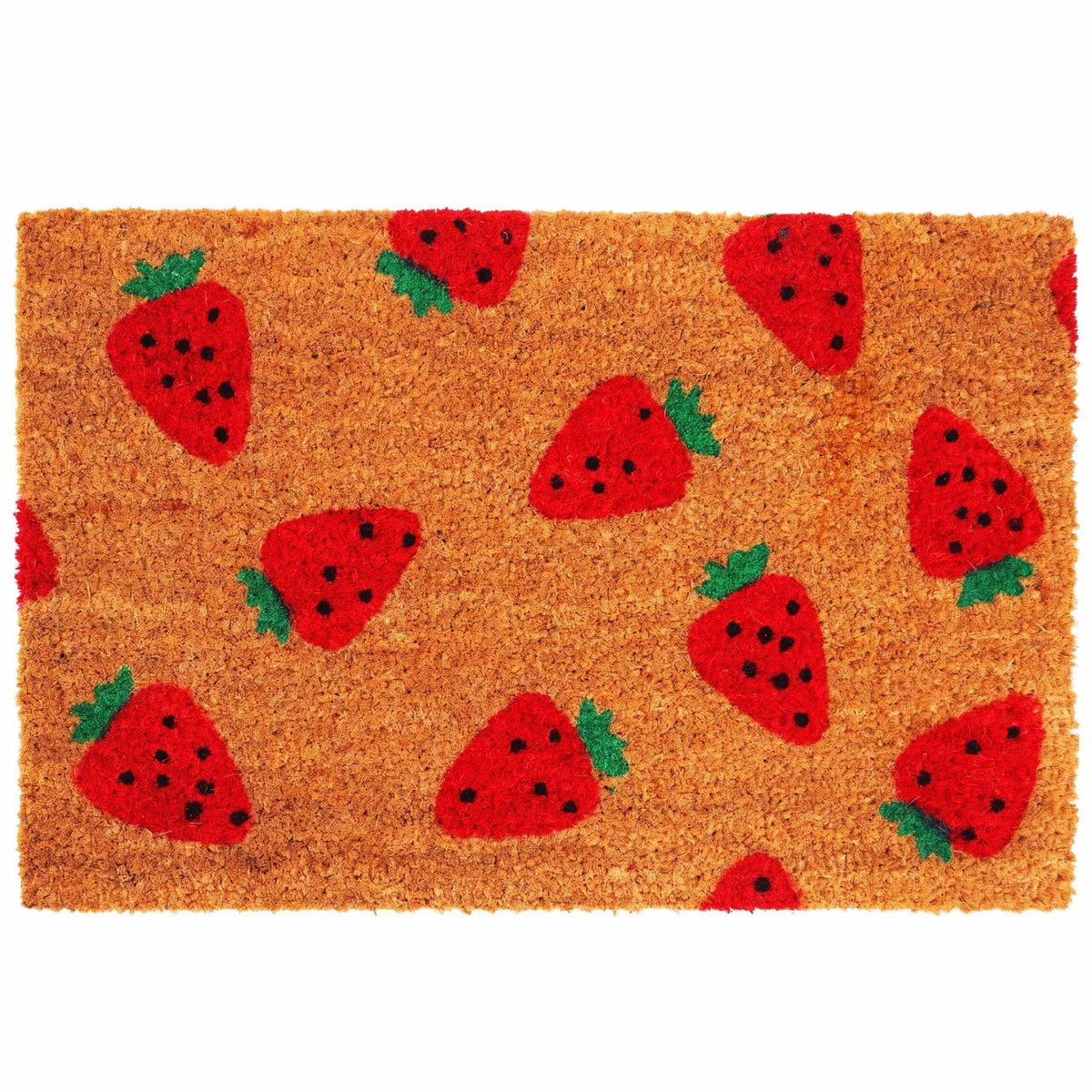 Coir Doormat, Decorative Motif, 60x40 cm, Non-Slip