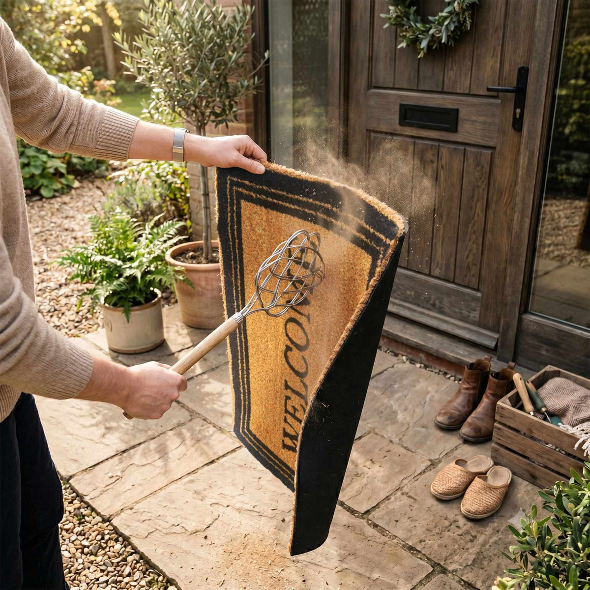 Coir Doormat, Non-Slip, 60x40 cm, Indoor/Outdoor