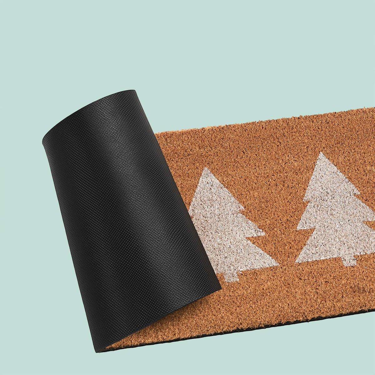 Coir Doormat – Pine Tree Design, Indoor/Outdoor Use