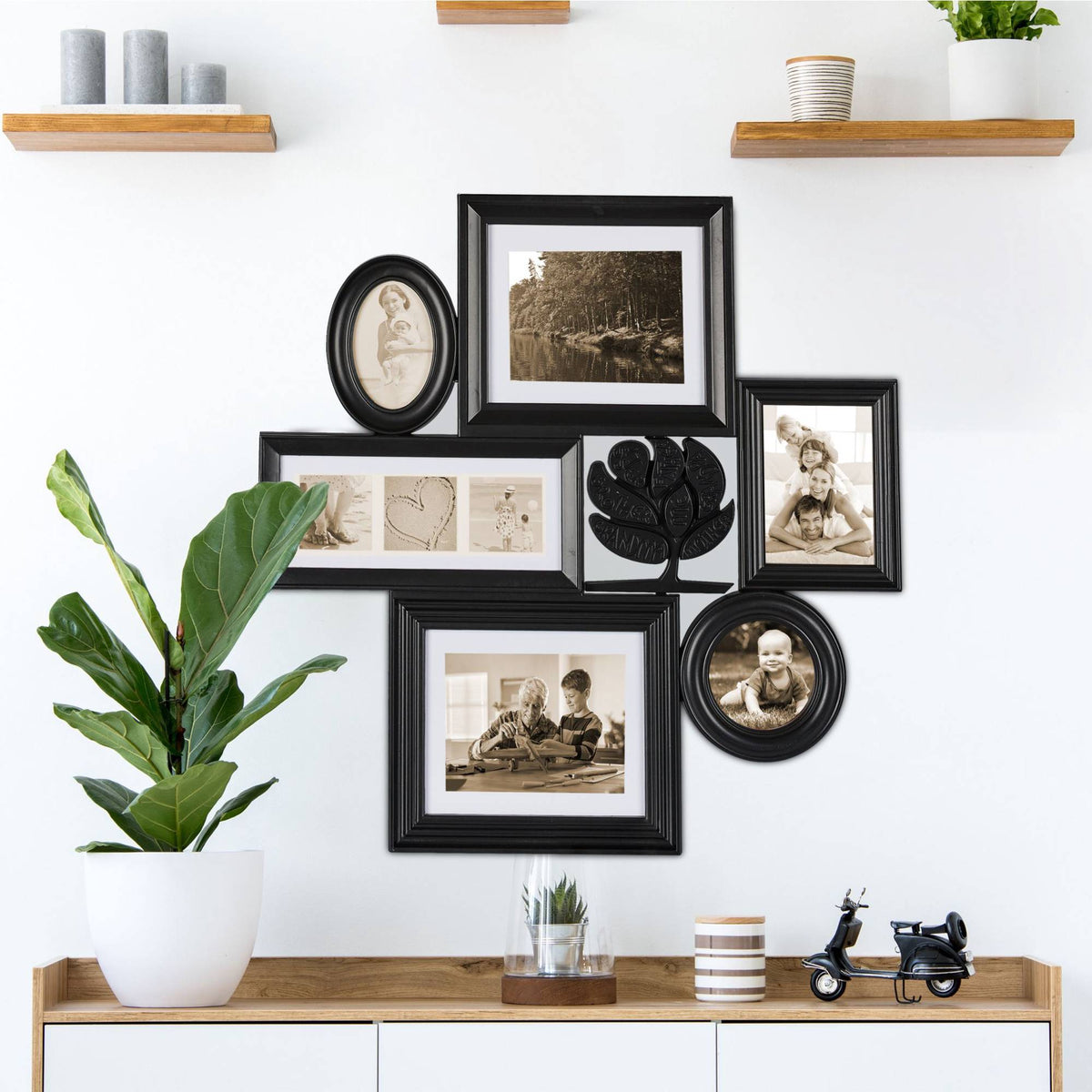 Collage photo frame for 10 photos