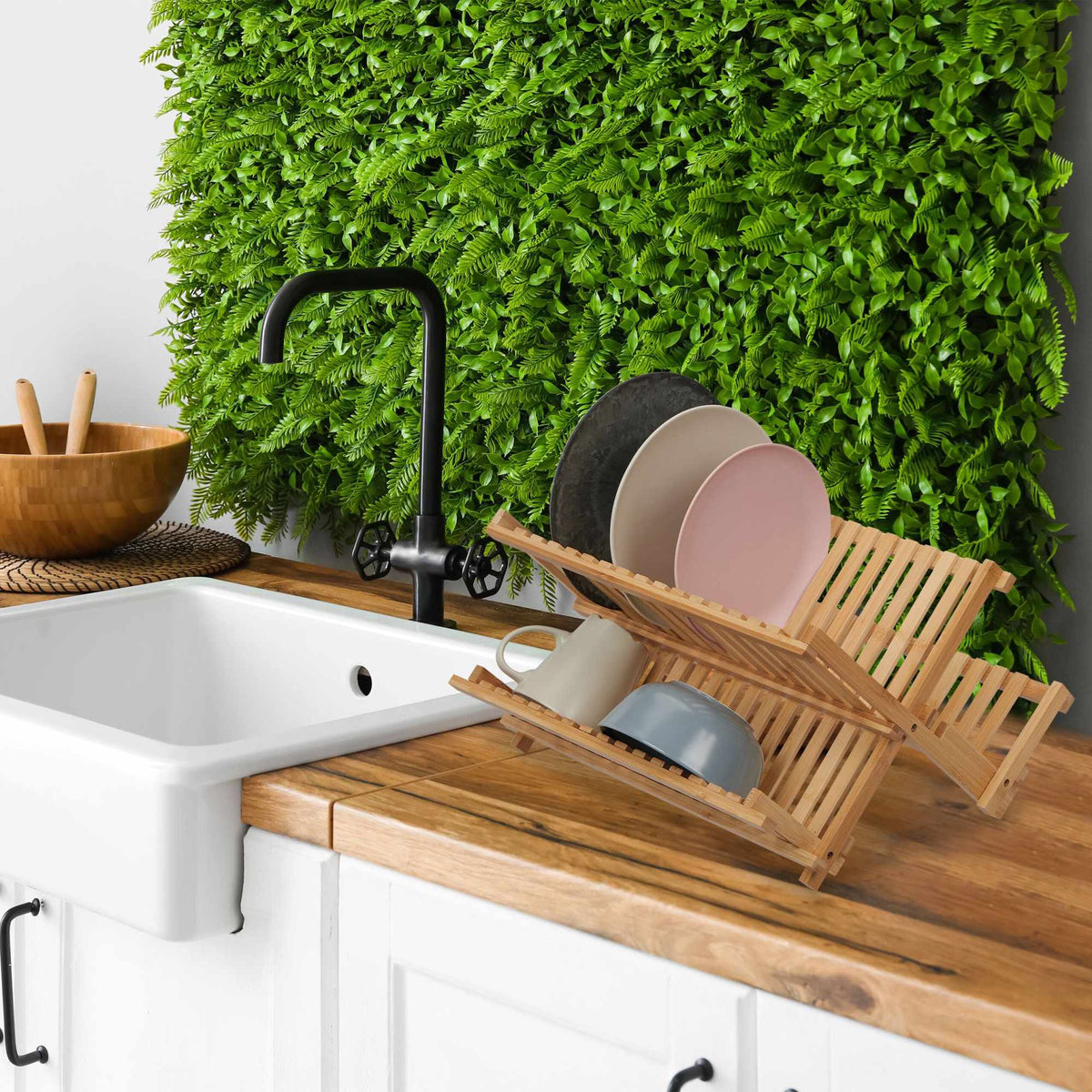 Collapsible bamboo drain pipe