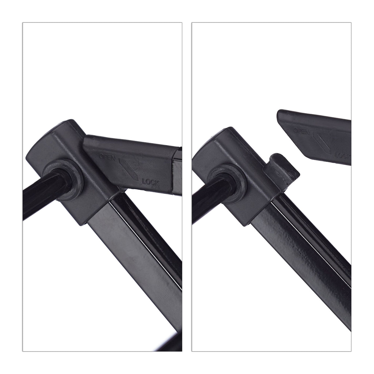 Collapsible clothes hanger with 50 clips