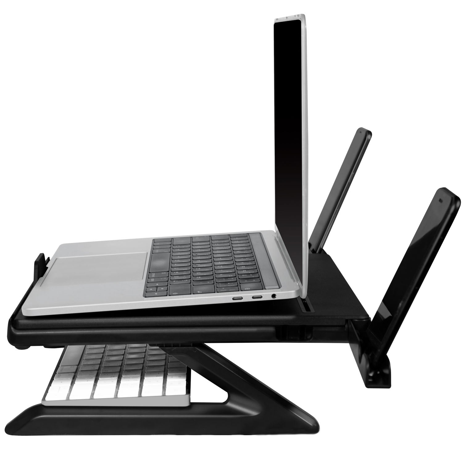 Collapsible laptop stand and height adjustable Sv