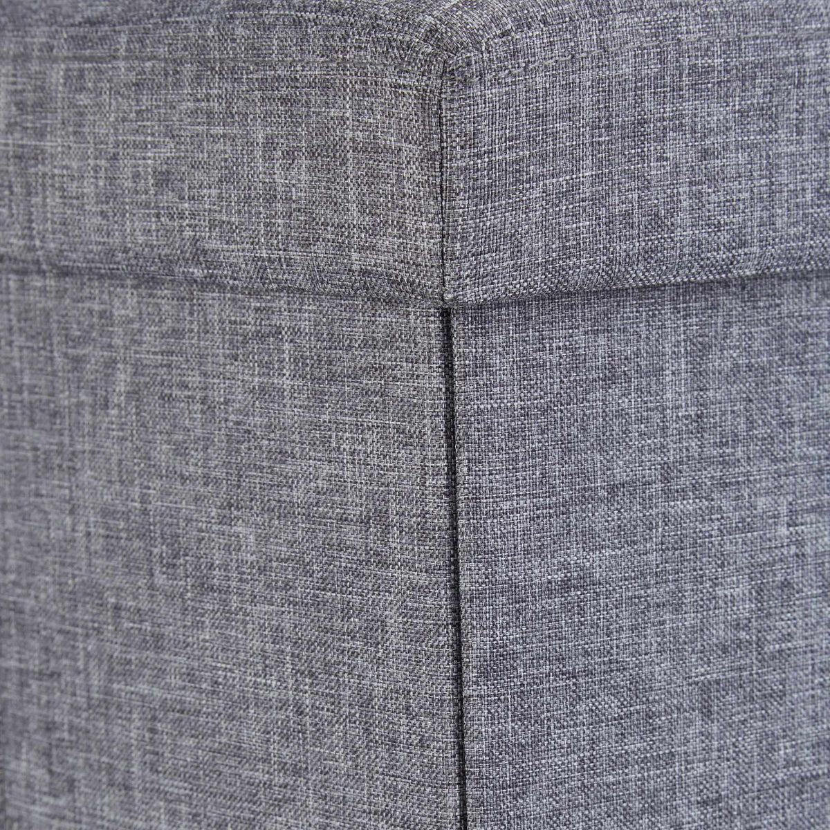 Collapsible stool with linen fabric storage