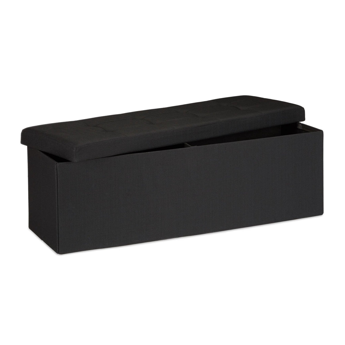 Collapsible storage bench linen fabric