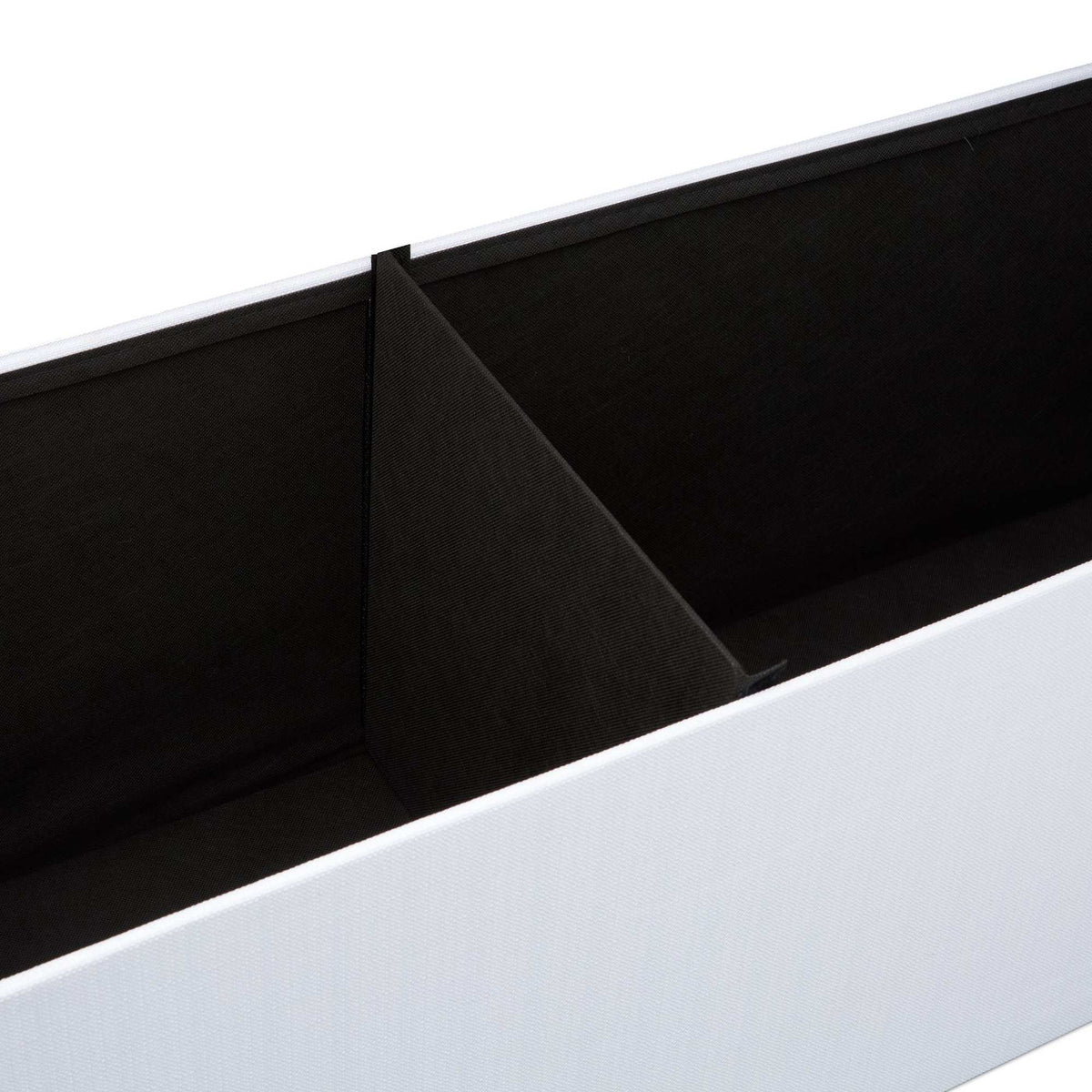 Collapsible storage bench linen fabric