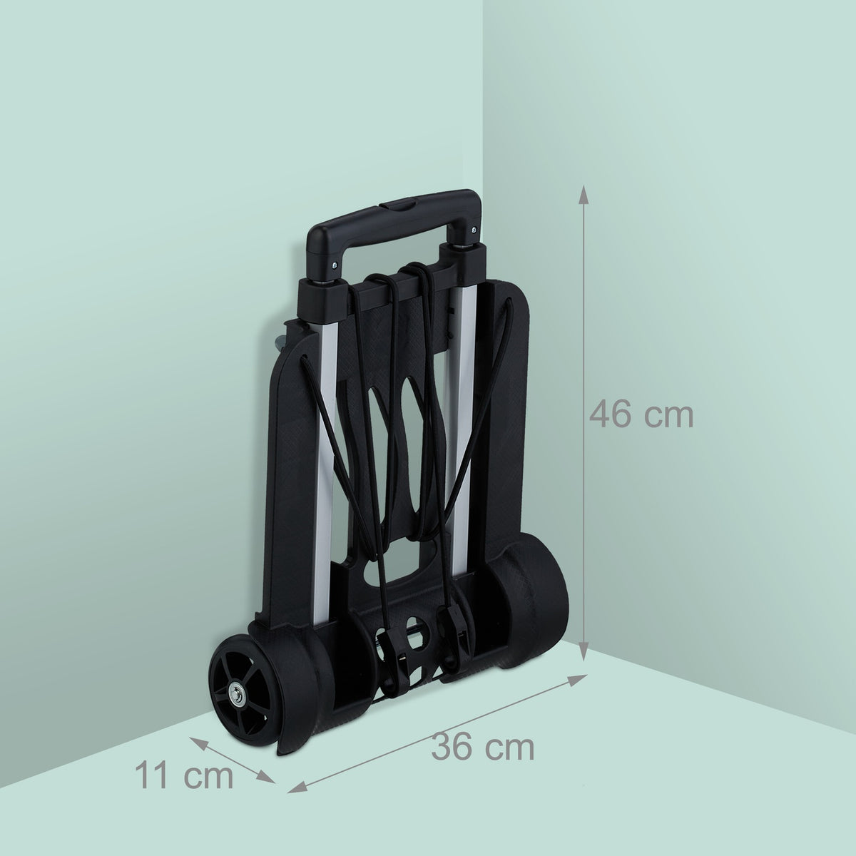 Collapsible transport trolley