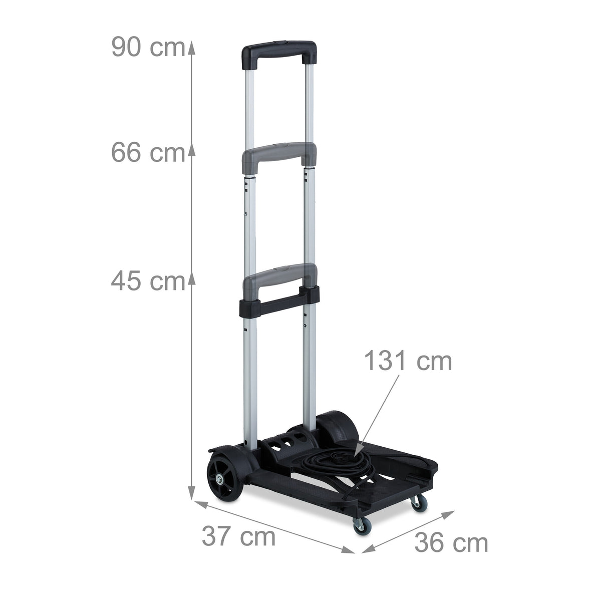 Collapsible transport trolley