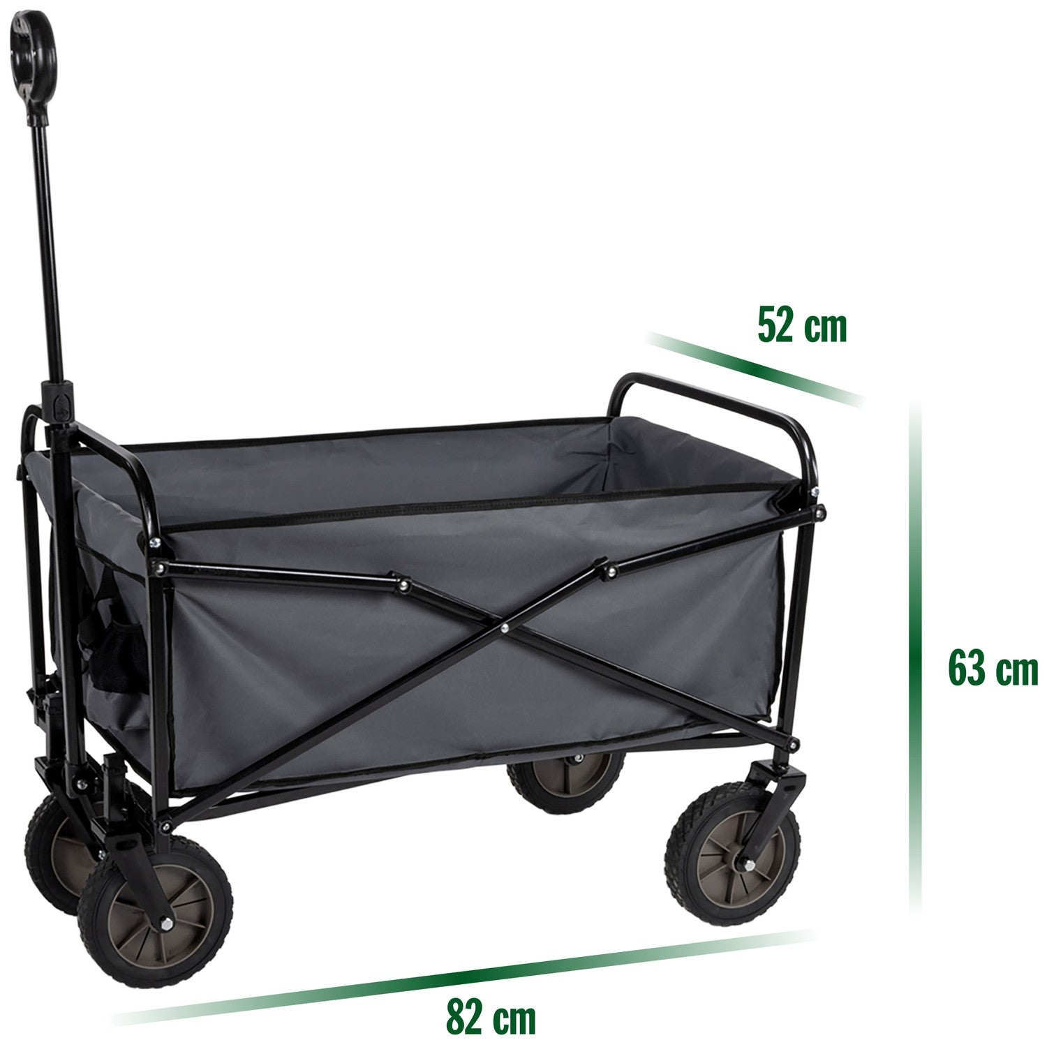 Collapsible trolley/carriage 82 x 52 x 63cm