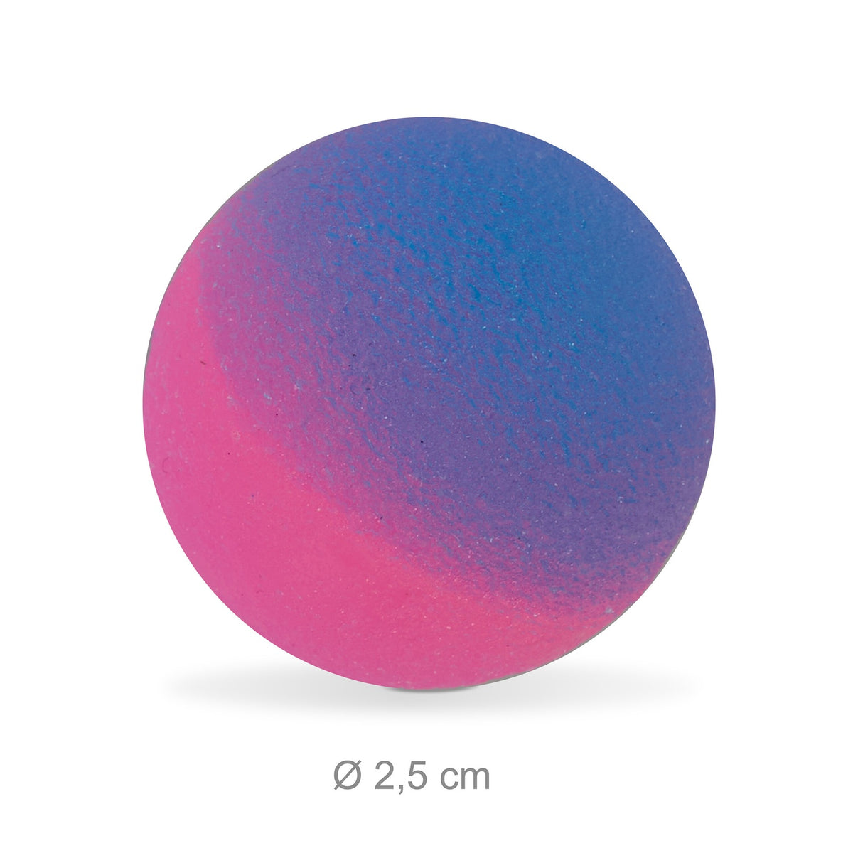 Colorful flummies in a set of 24