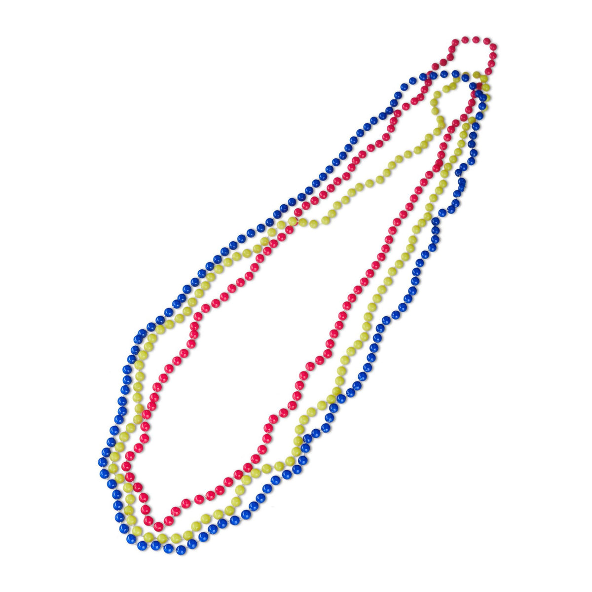 Colorful necklace with 12 neon beads