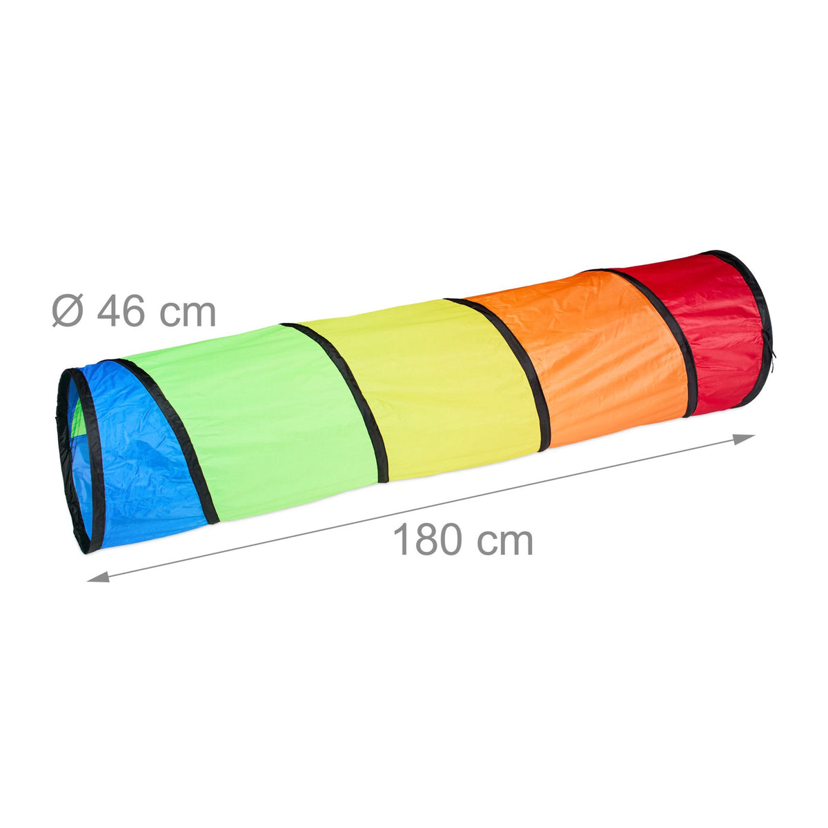 Colorful play tunnel