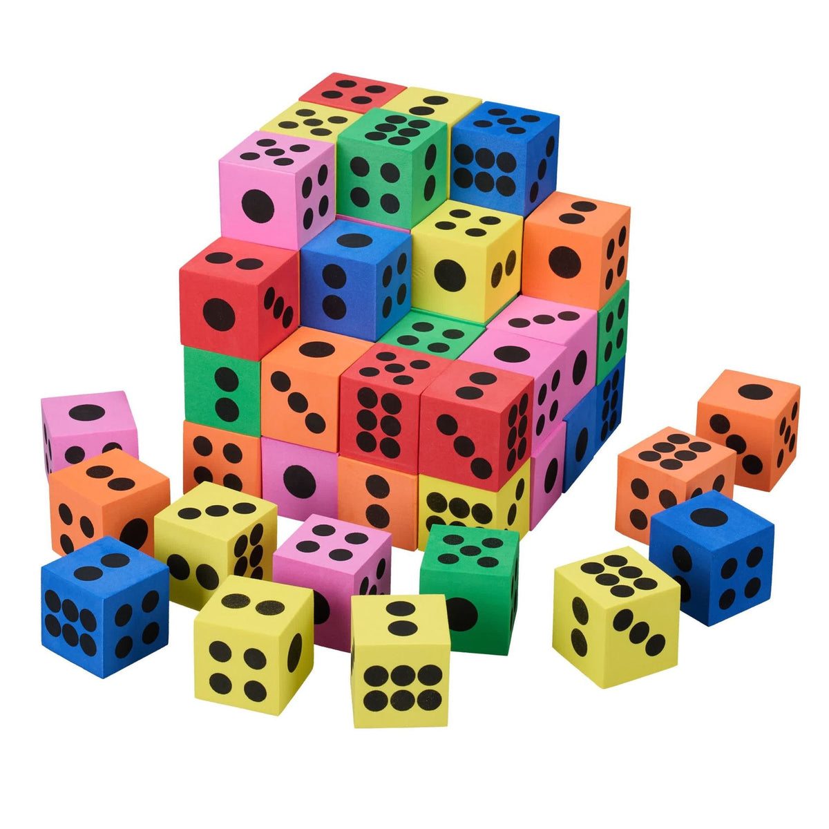 Colorful whispering dice, 60 pcs