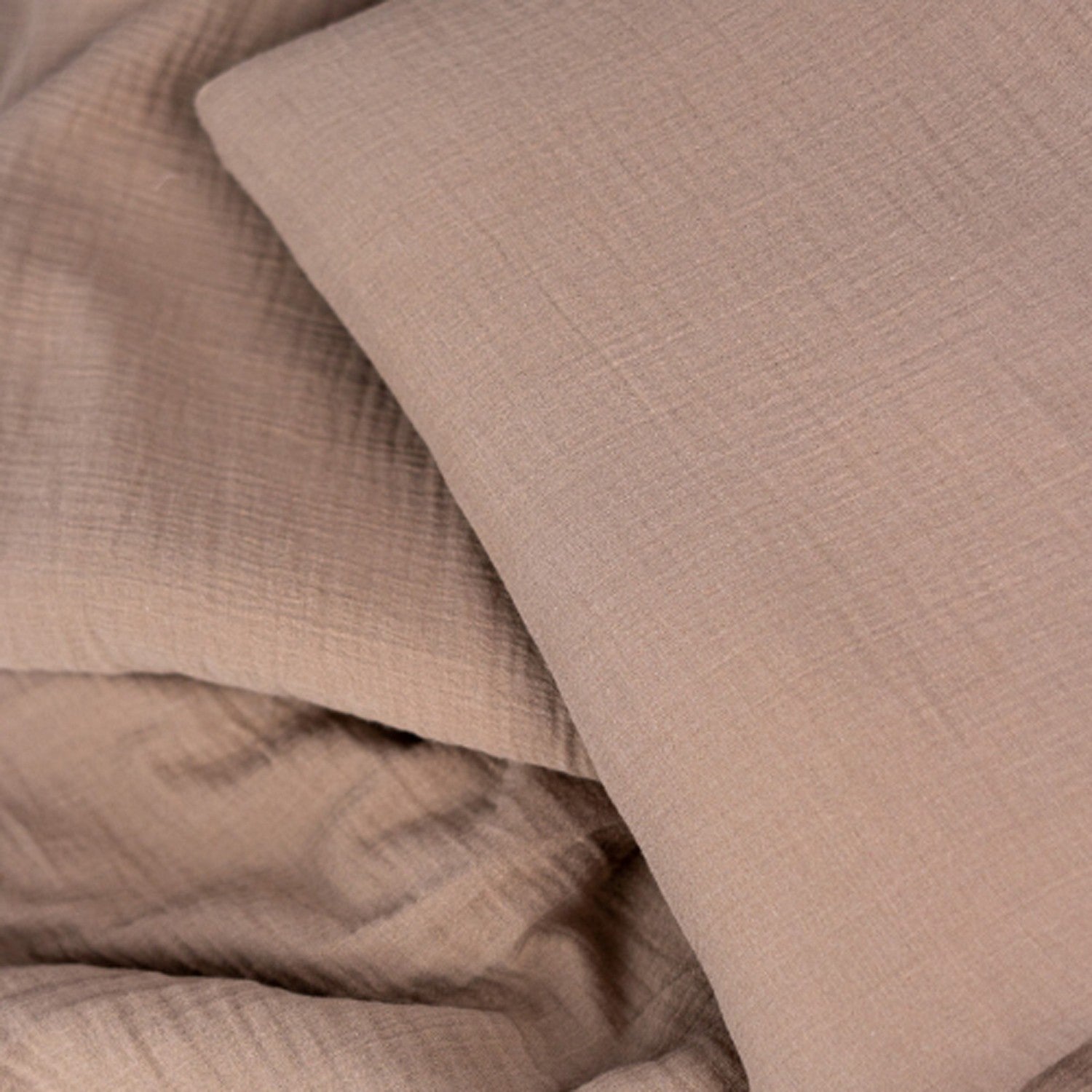 Comforter Bed Muslin Brown