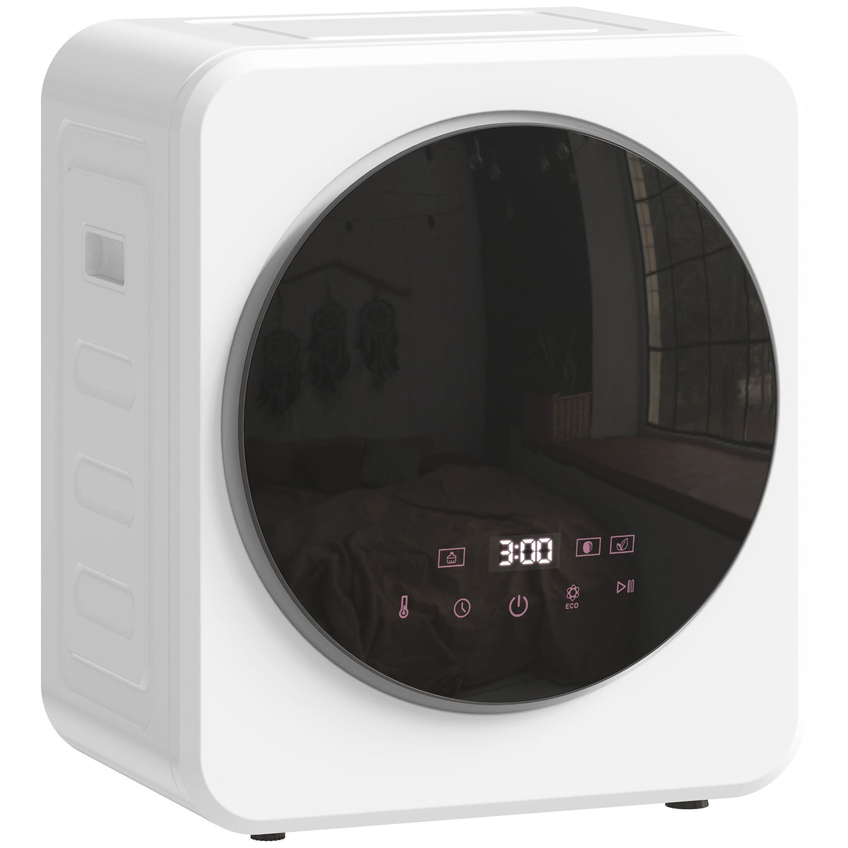 Compact 4kg Front Load Dryer with Stainless Drum, 800W