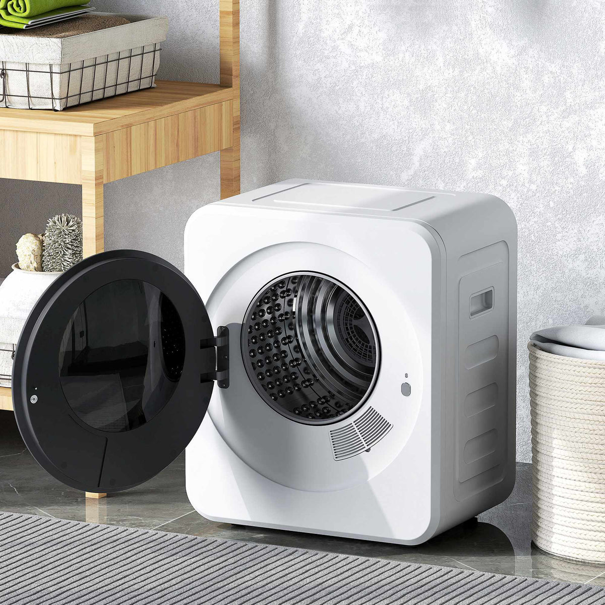 Compact 4kg Front Load Dryer with Stainless Drum, 800W