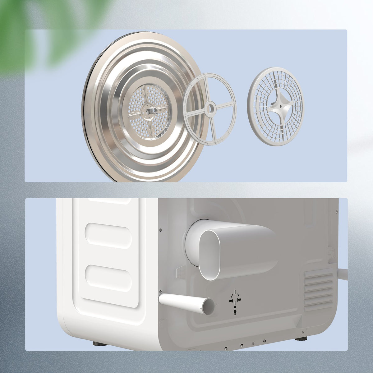 Compact Clothes Dryer, 4 kg Capacity, 5 Modes, Timer