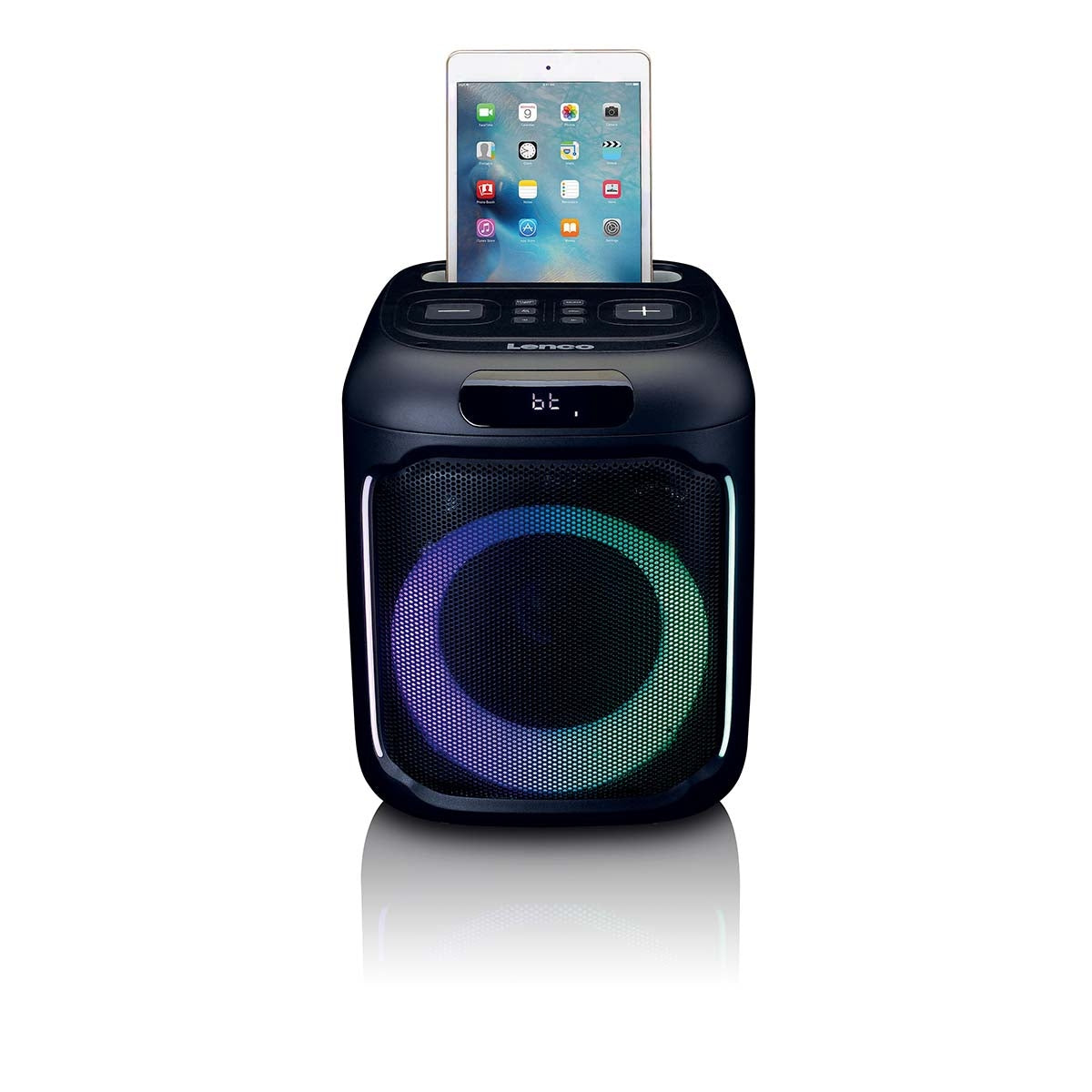 Compact IPX4 Bluetooth® Party Speaker with wireless microphone