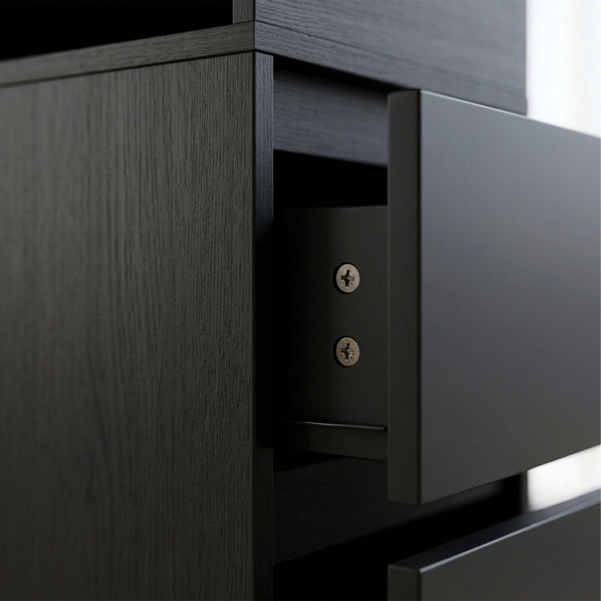 Compact MDF Bedside Table Set with Drawers, 64x24x30 cm