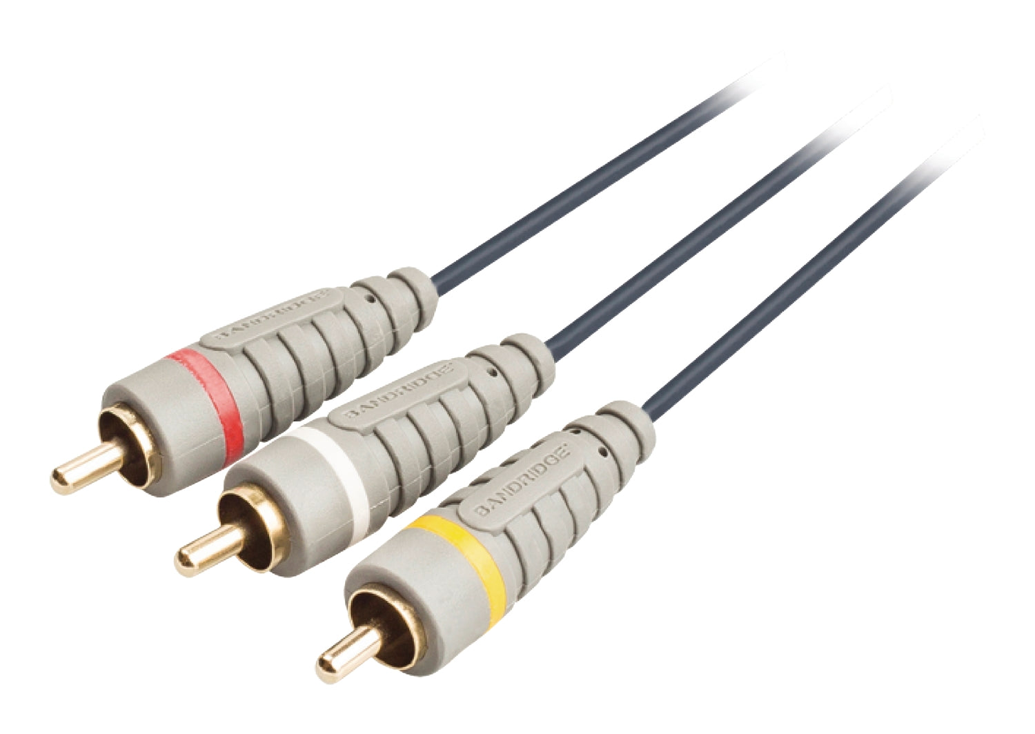 Composite Video Cable 3x RCA Male - 3x RCA Male 10.0 m Blue