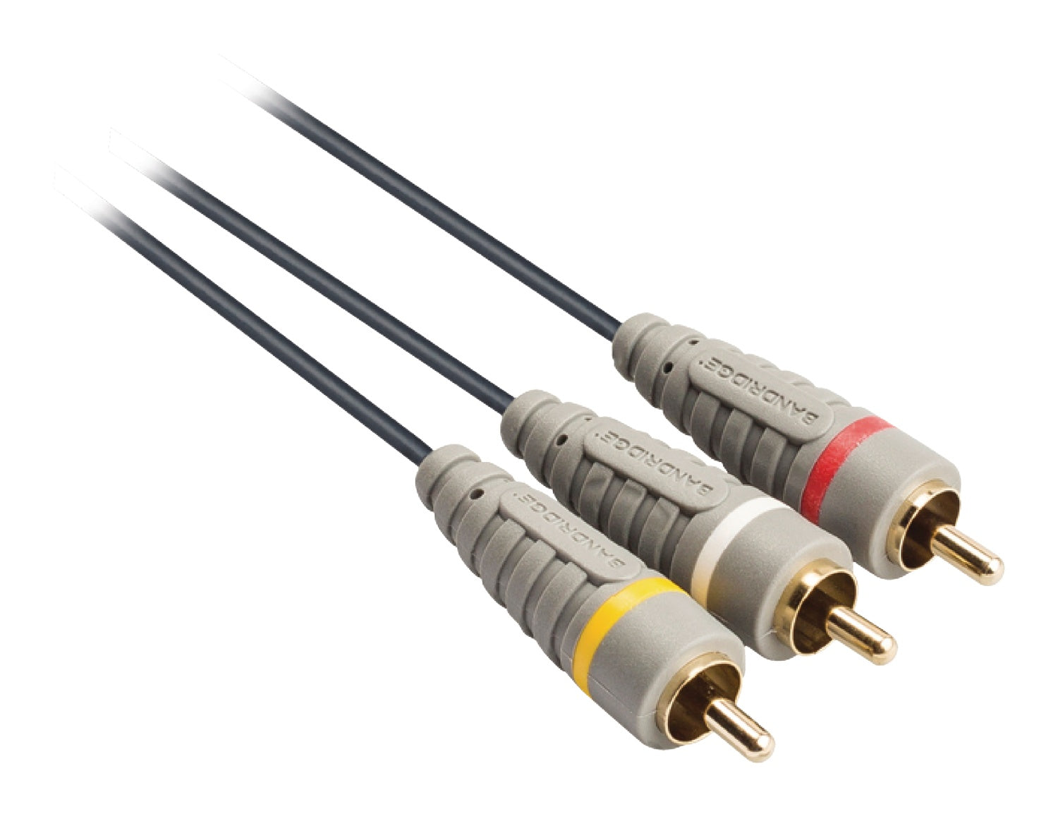 Composite Video Cable 3x RCA Male - 3x RCA Male 10.0 m Blue