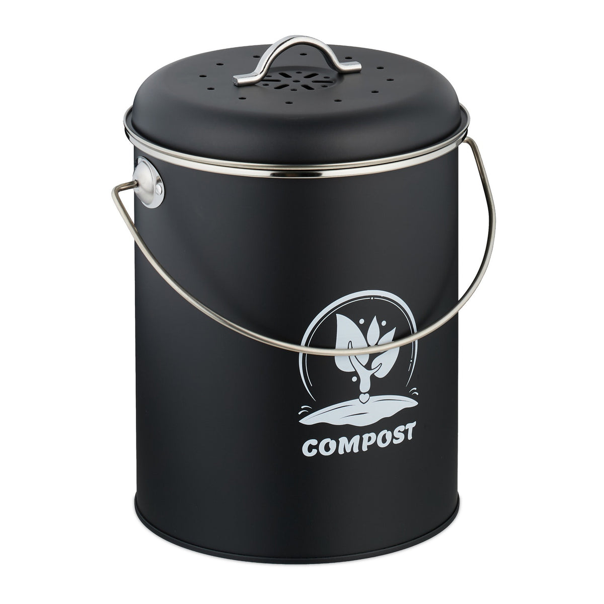 Compost Bin with Odour Filter, 5.5 Litre Capacity