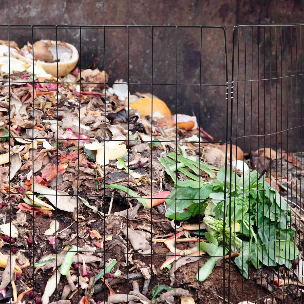 Composts made of metal 3 pcs black