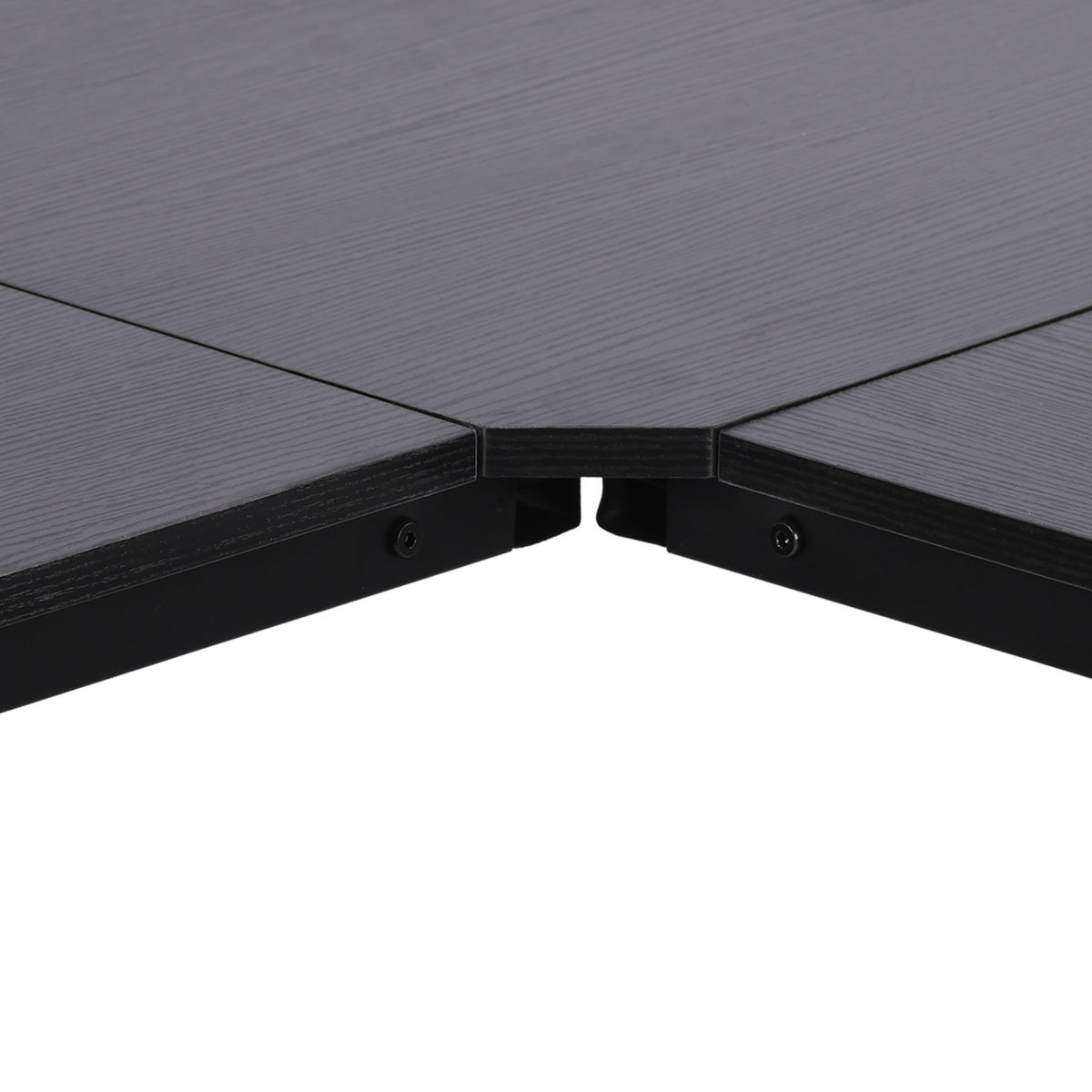 Computer Desk L-Shape Corner Desk, Angle Desk, Mdf, Black, 150X150X76Cm