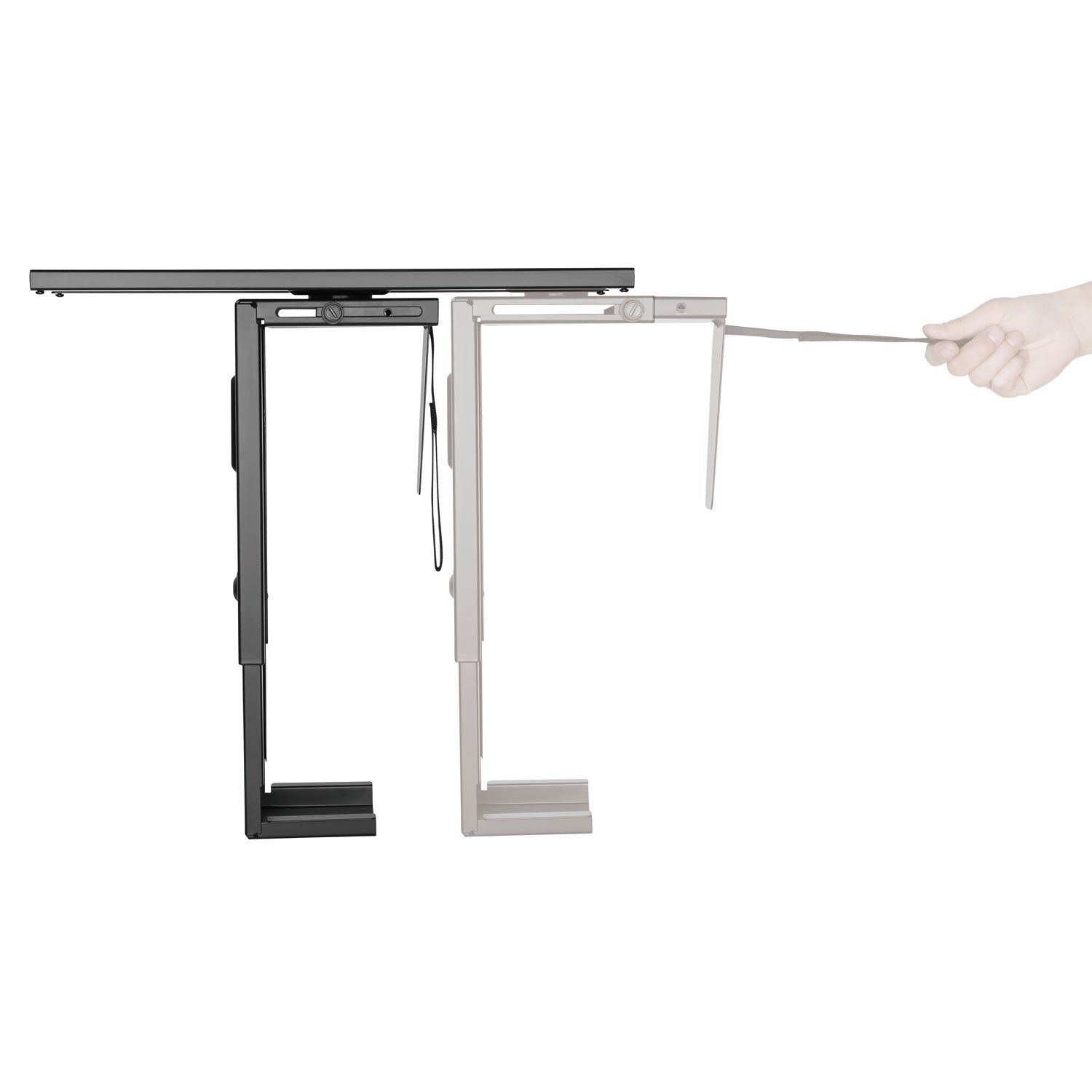 Computer holder for table adjustable