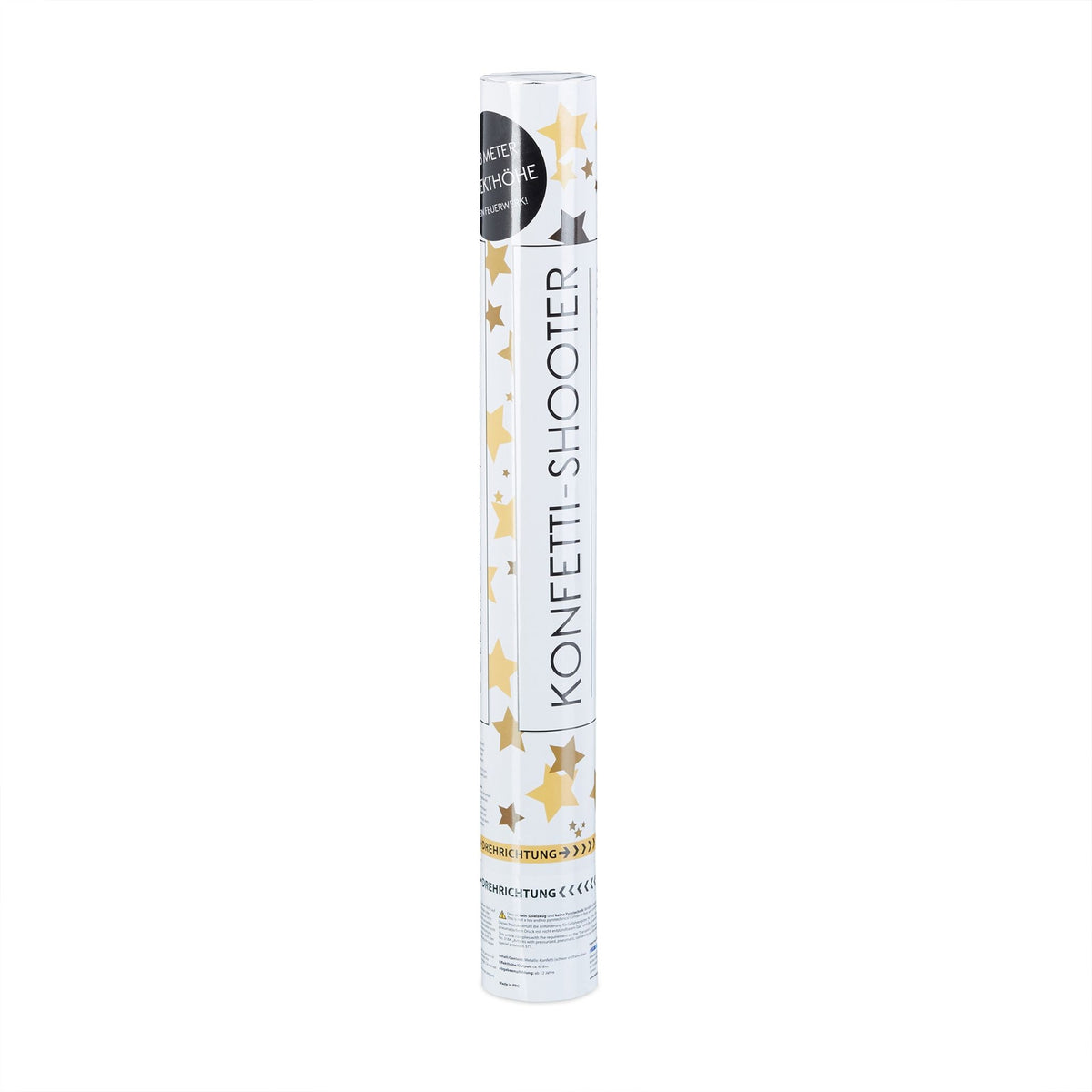 Confetti cannon gold stars