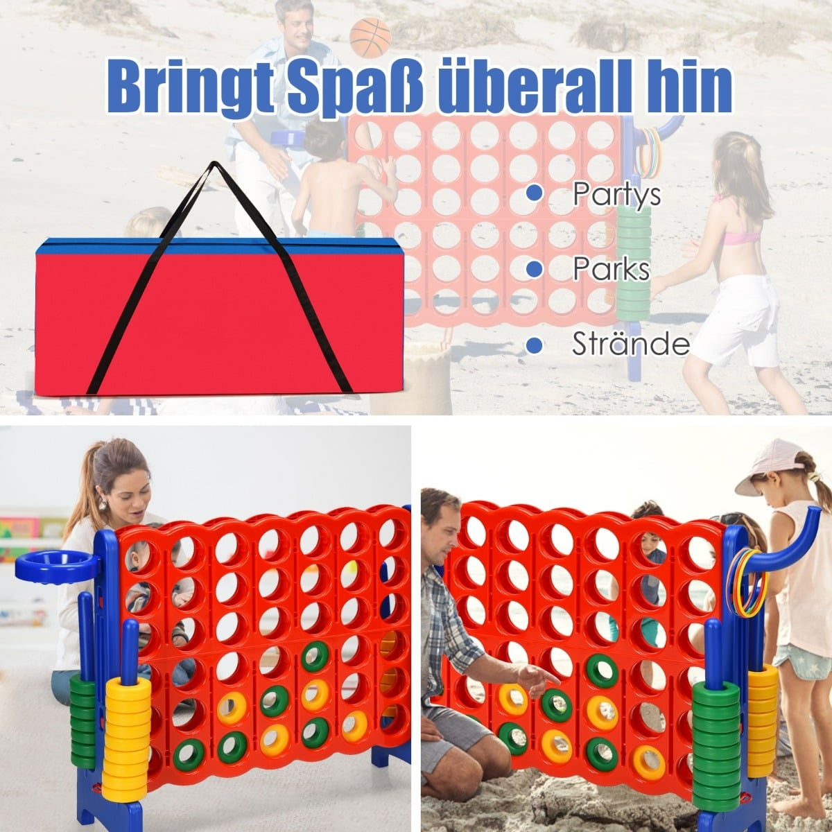 Connect Four Storage Bag, 84x22.5x35 cm, Oxford Fabric