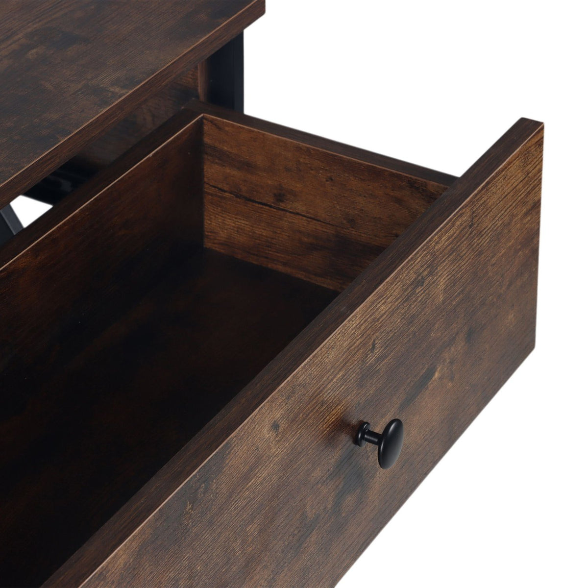 Console Table with Drawer – Industrial Style, Wood & Metal