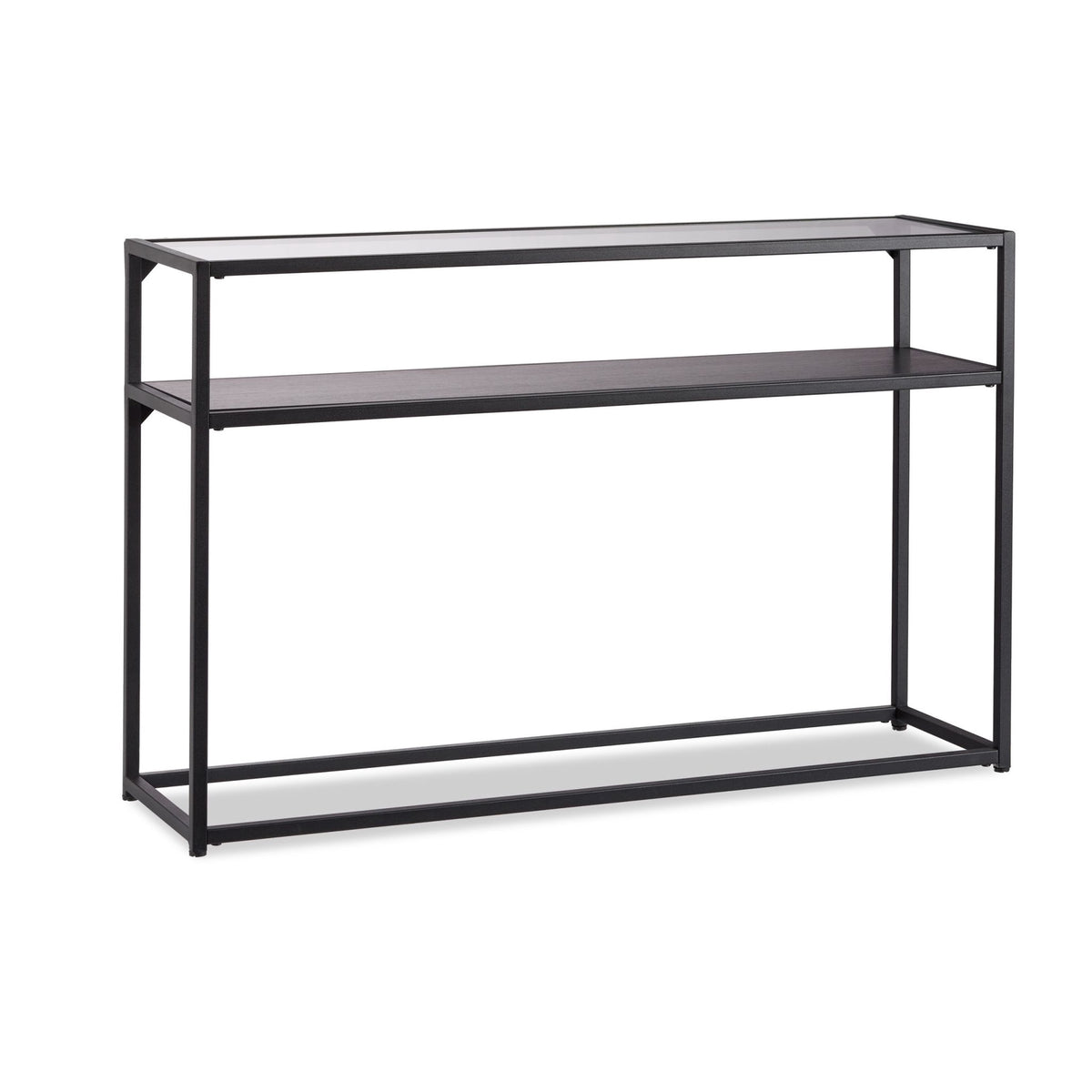 Console table glass metal